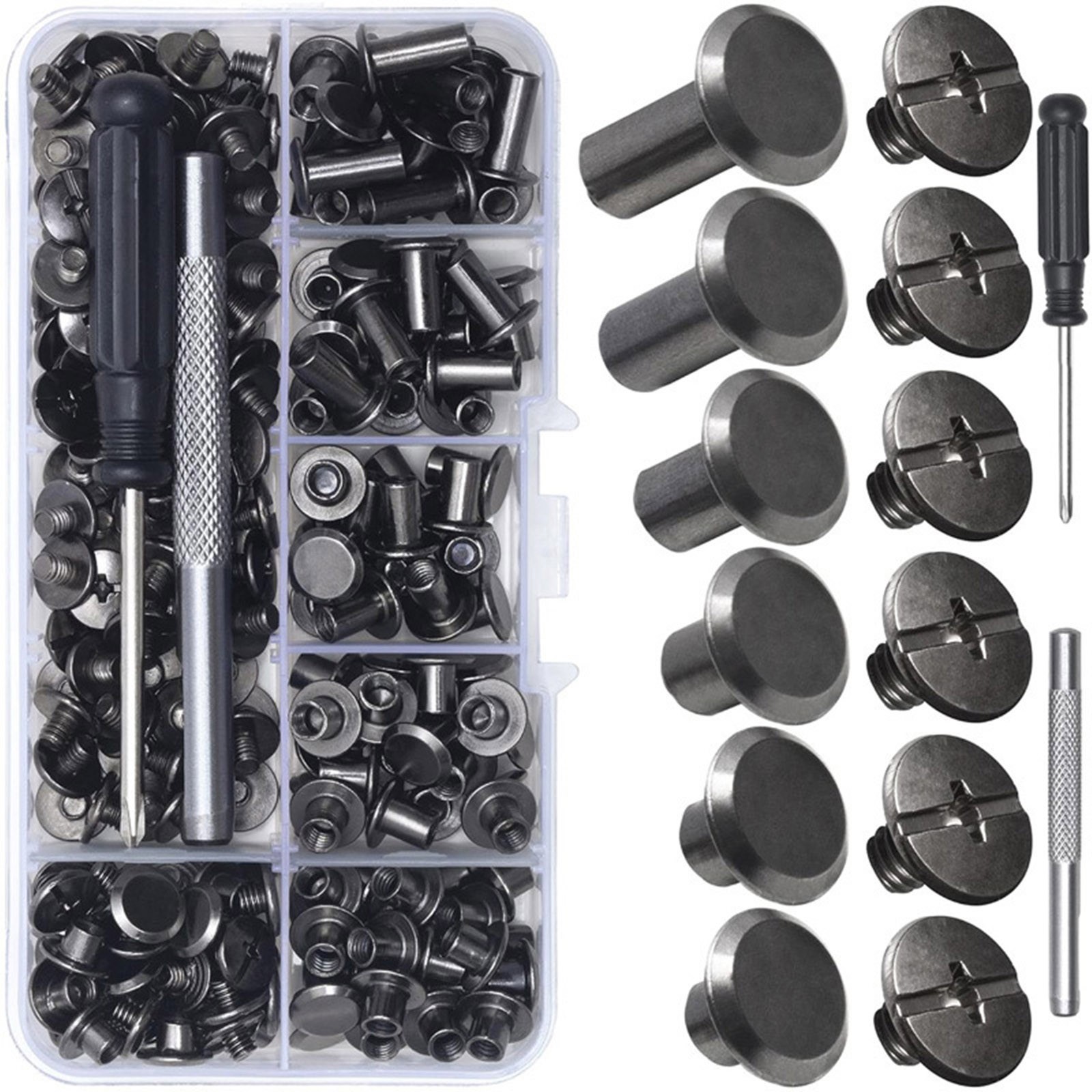 110set/pack For Leather Craft Product 6 sizes Chicago Screws Durable and Sturdy