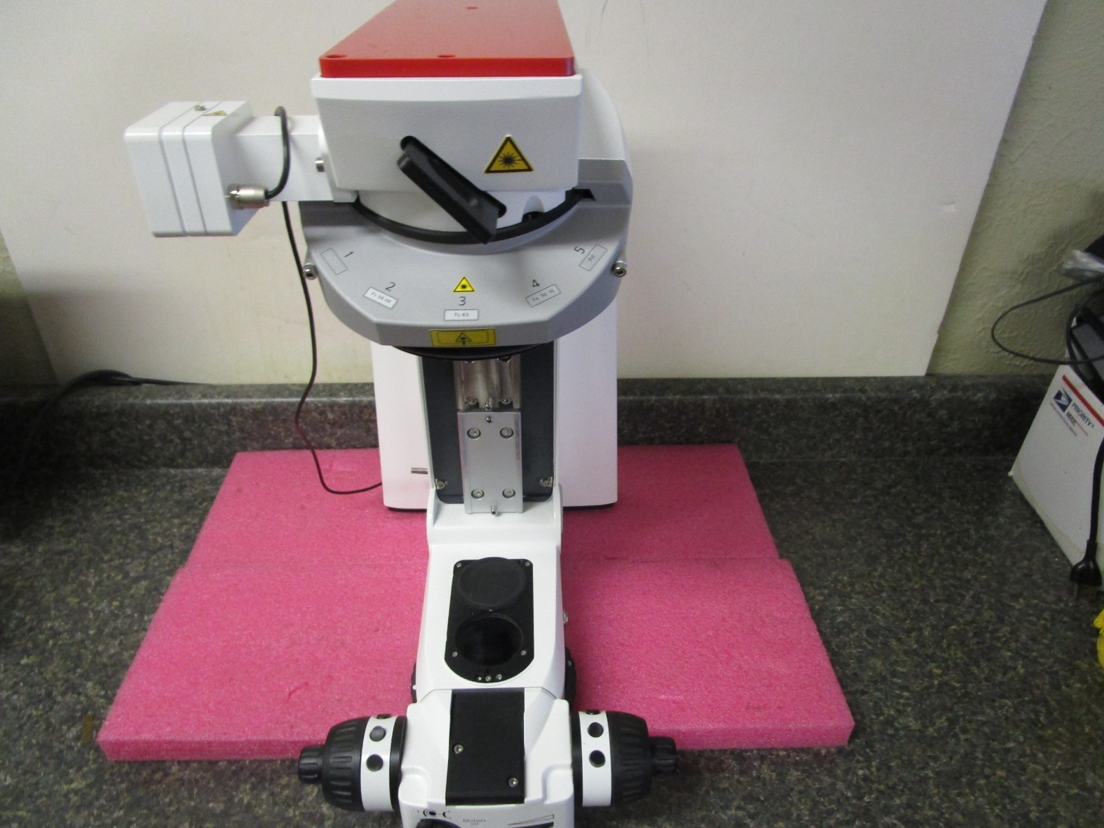 ZEISS AXIO EXAMINER Z1 MICROSCOPE 176045 WITH LAMP AND NDD CABLES
