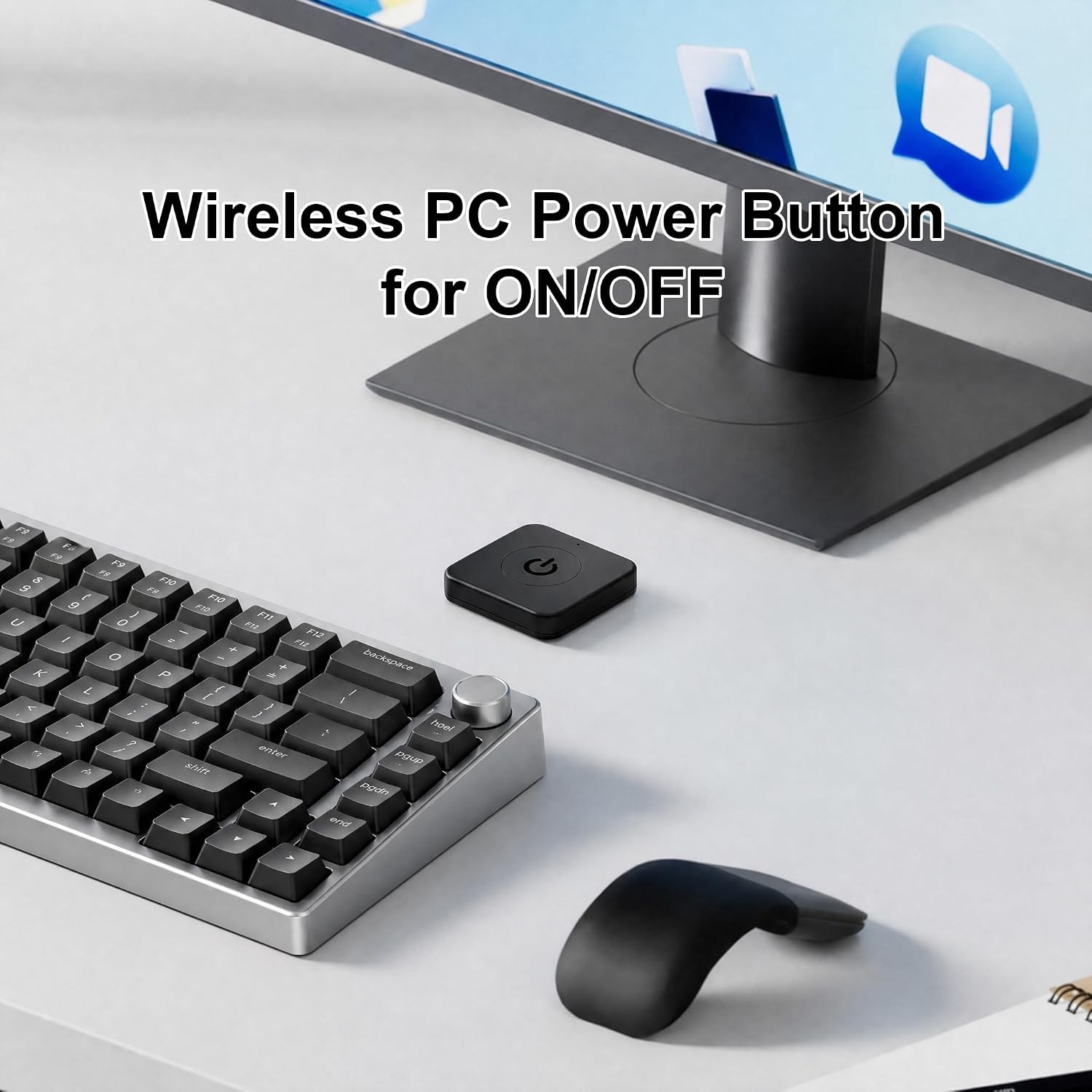 Wireless PC Power Button, Remote PC Power Switch for PC ON/Off, USB 2.0 Powered