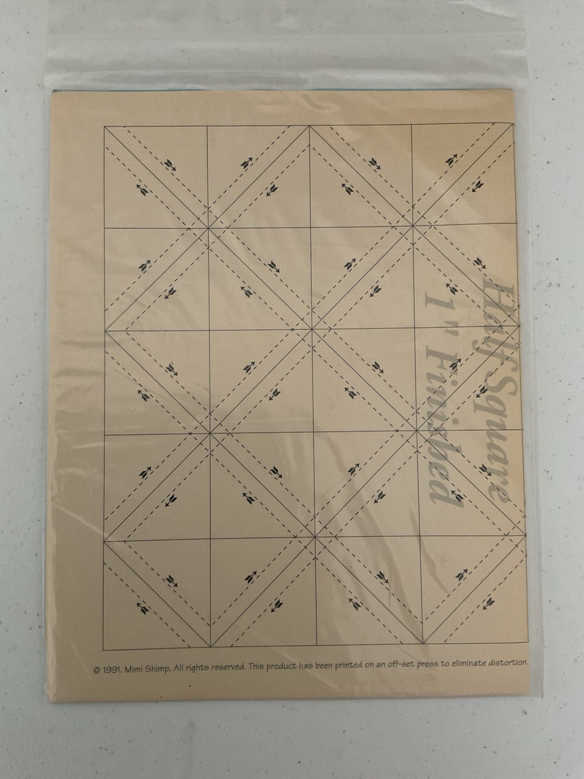 Viintage Triangle 1" Finished Flat Sheet - 700 Squares Layer Sew Cut Tear