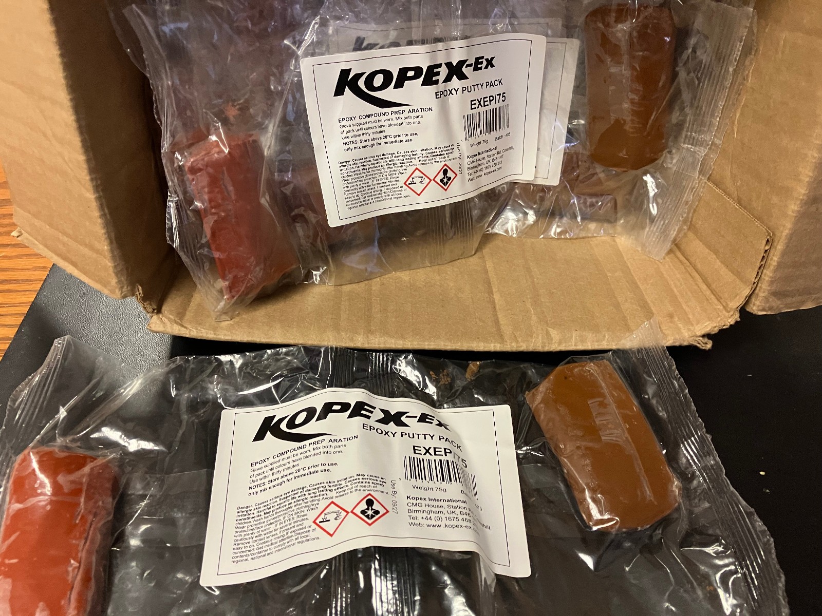 NEW Kopex-Ex  EXEP/75 Flameproof Epoxy Putty Pack (10 Available) Brand New