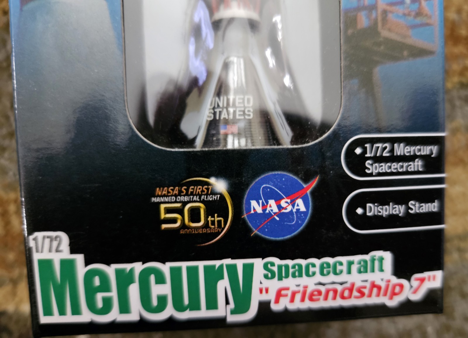 DRAGON WINGS NASA FRIENDSHIP 7 MERCURY CAPSULE 50TH ANNIVERSARY 1/72 SCALE NIB