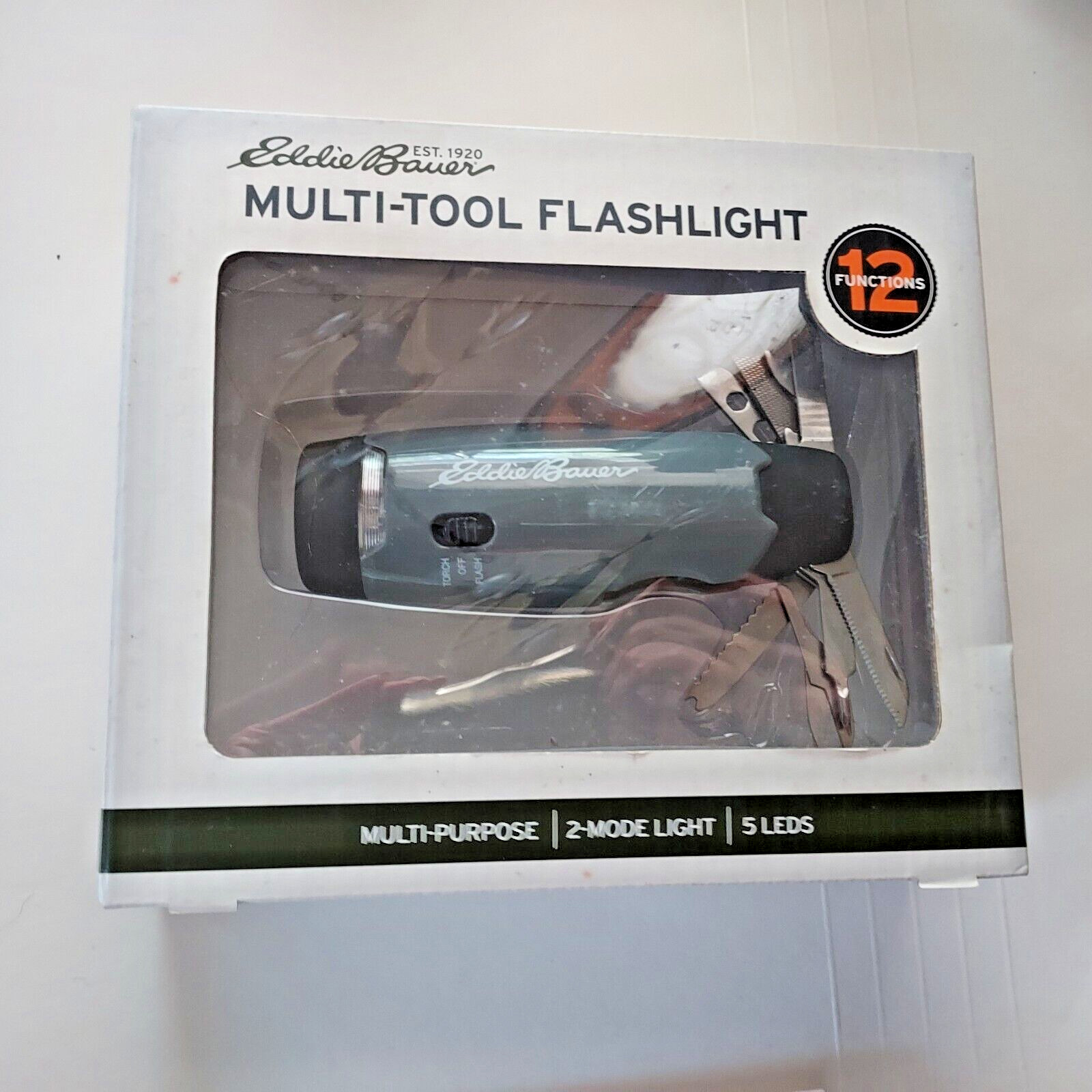 Eddie Bauer Multi-tool 12 Function Multipurpose Flashlight NIB