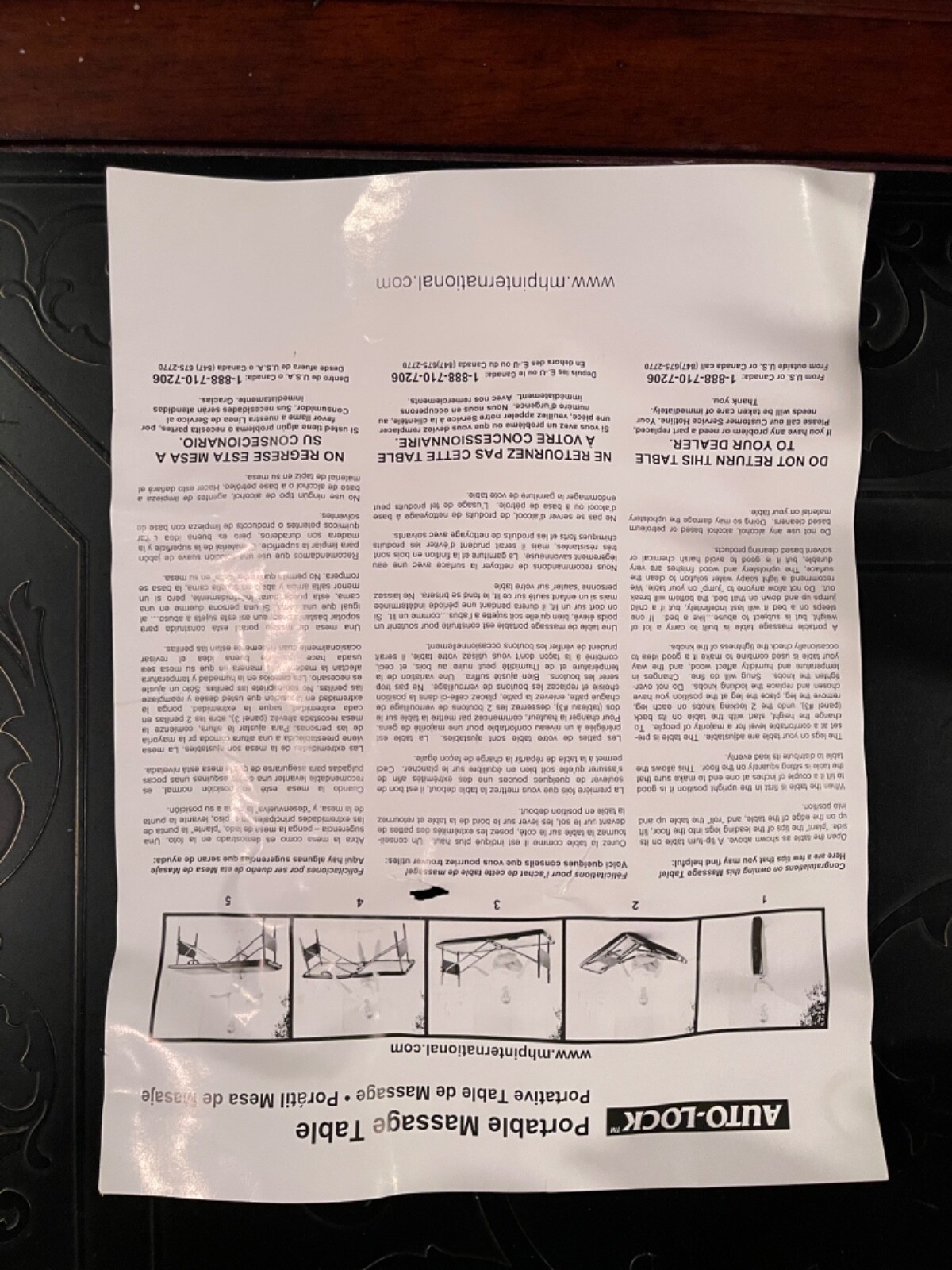Massage Table Master Portable Tattoo or Massage Pre-Owned Nice