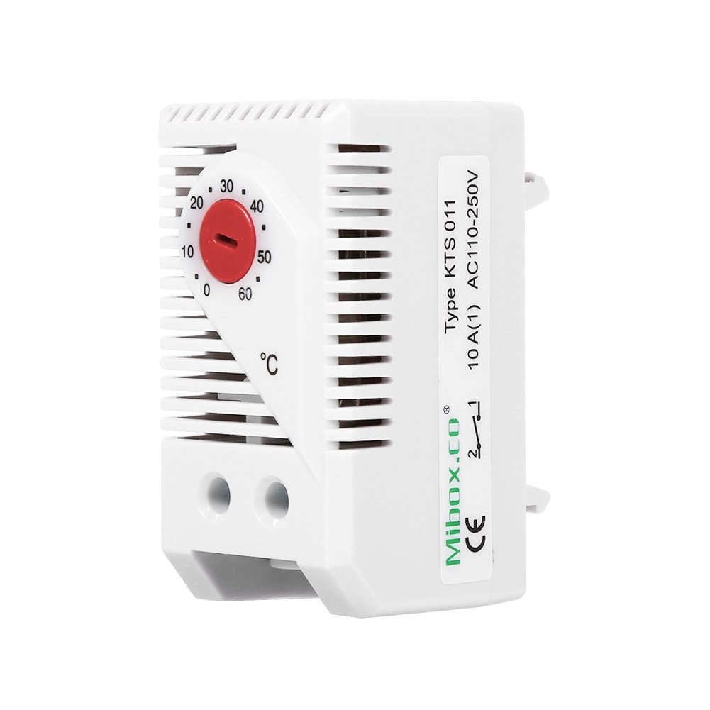 12V Mechanical Thermostat, KTS011 0-60°C Adjustable Compact Normally Electric...