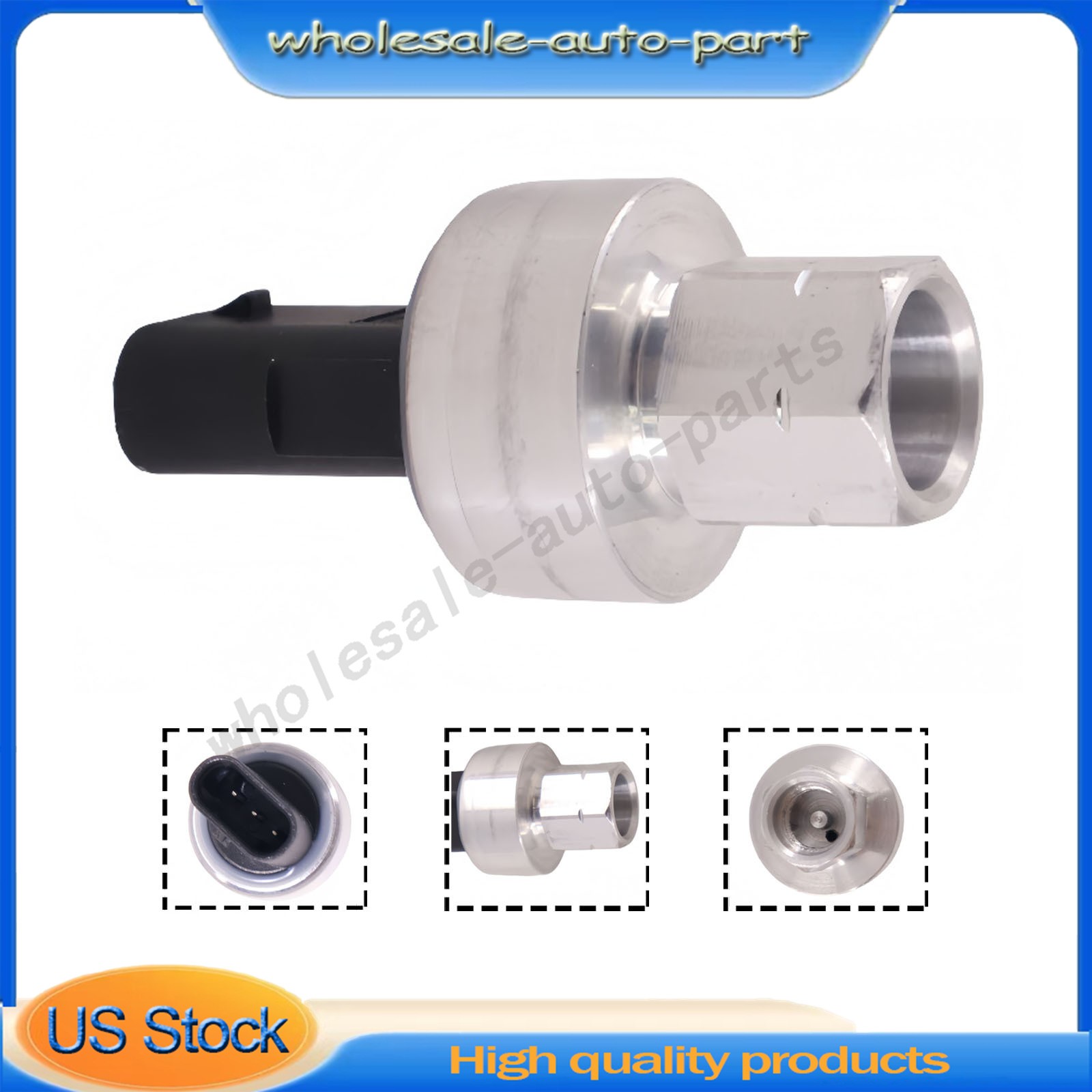 A/C Pressure Transducer For Ram 1500 2500 Jeep Wrangler Cherokee 68308727AA