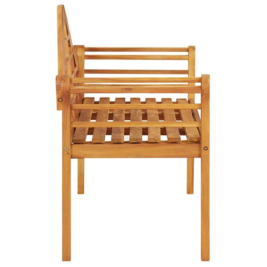 Patio Bench 49.2" Solid Wood Acacia vidaXL vidaXL