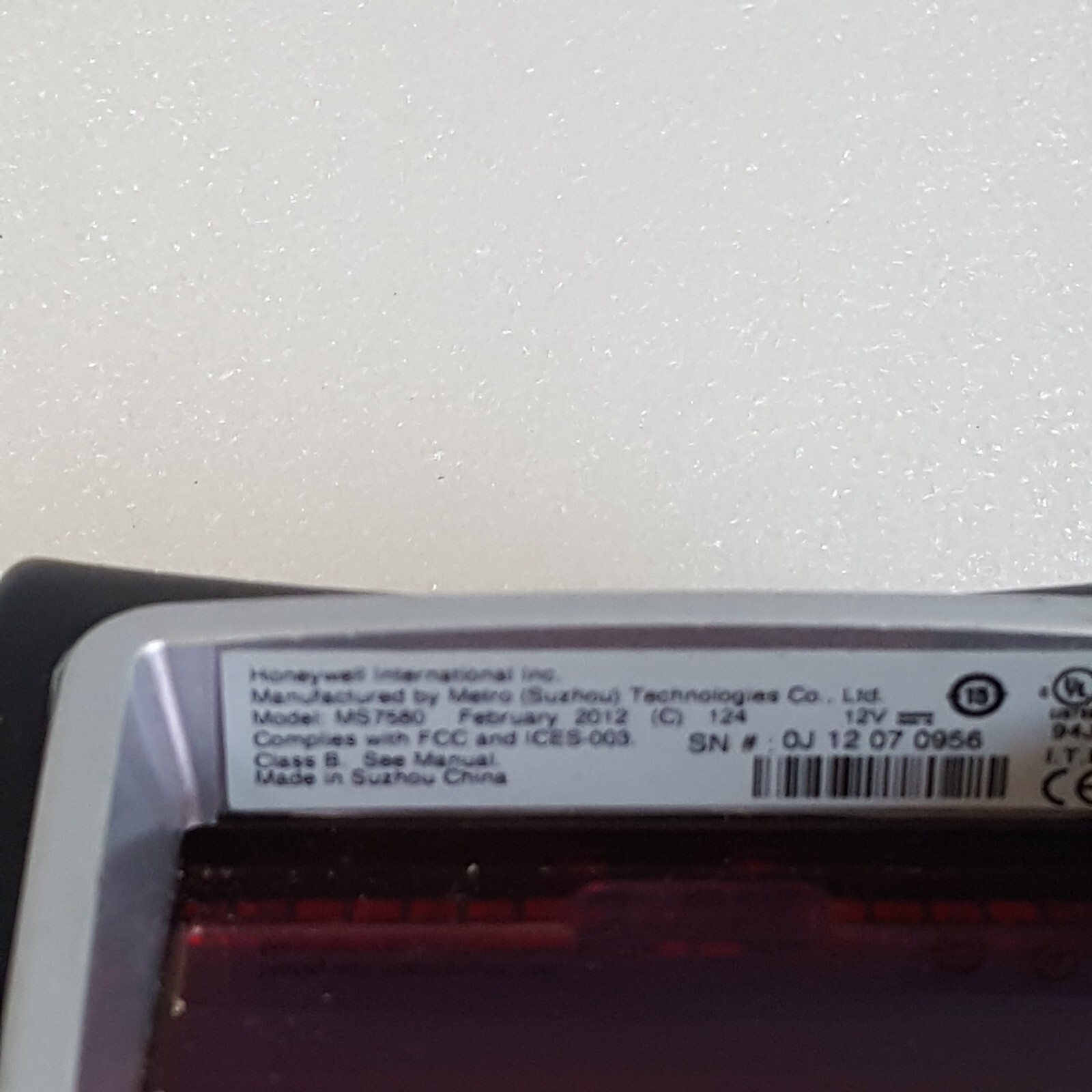 Honeywell MS7580 7580 USB Barcode Scanner - SILVER / No Cable
