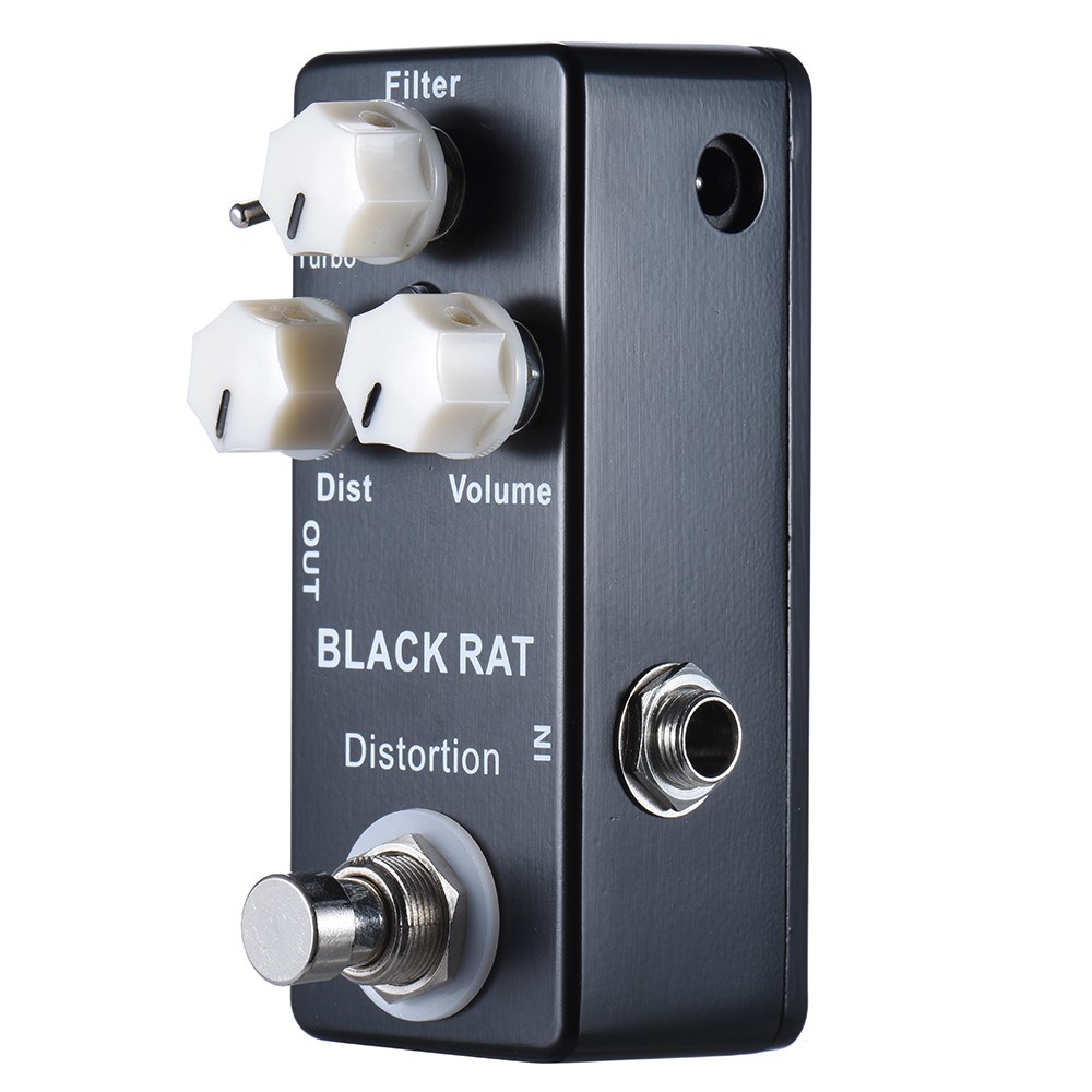 Moskyaudio BLACK RAT Distortion Guitar Effect Pedal Classic Rat T-turbo Rat LED