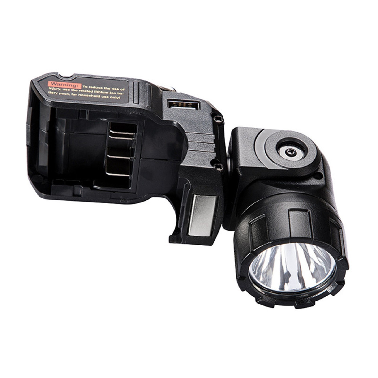 Handheld LED Work Light Flashlight Adapter For DeWalt 12V MAX Li-Ion Battery C