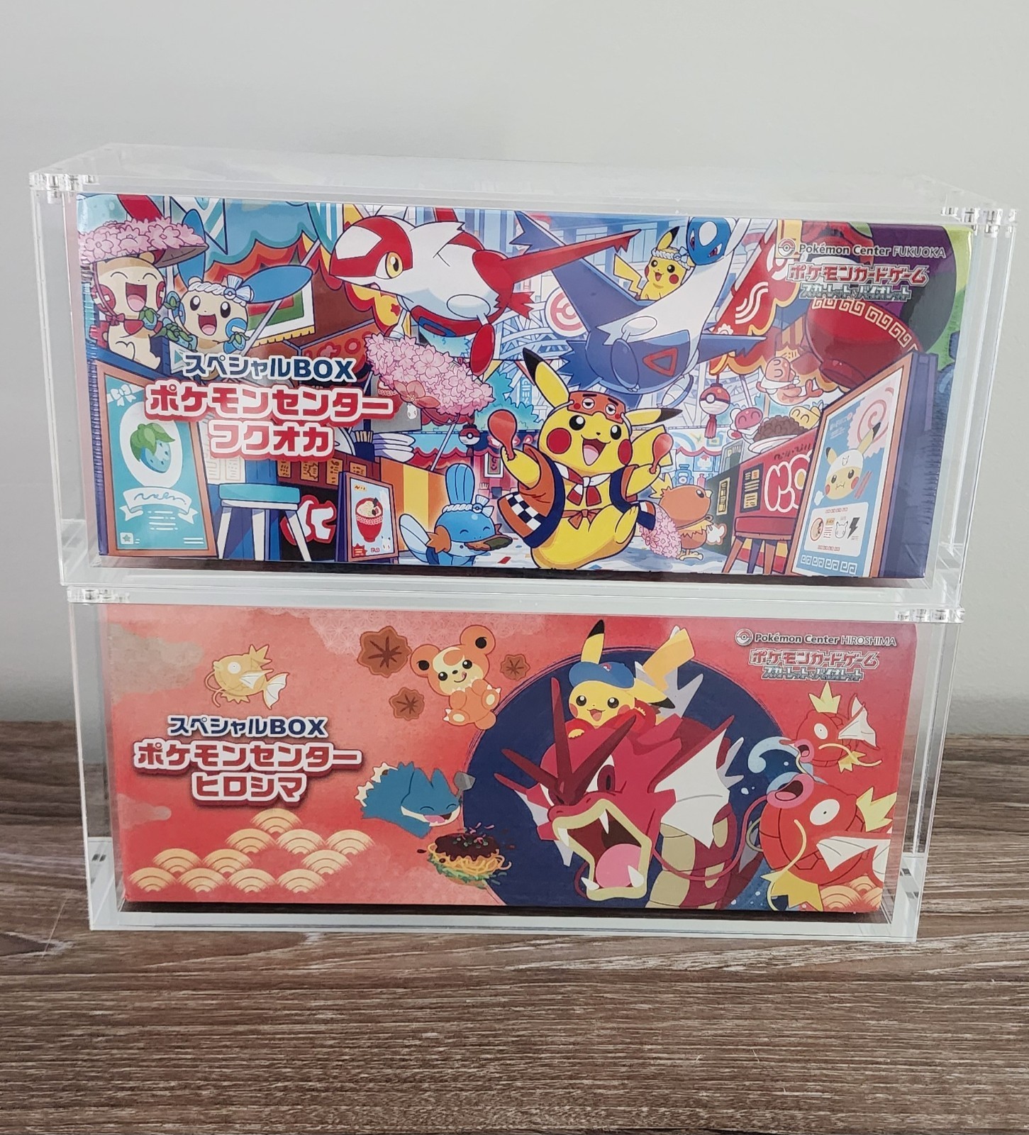 2X Pokémon Center Tohoku/Hiroshima/Fukuoka Acrylic Case Magnetic UV-Resistant