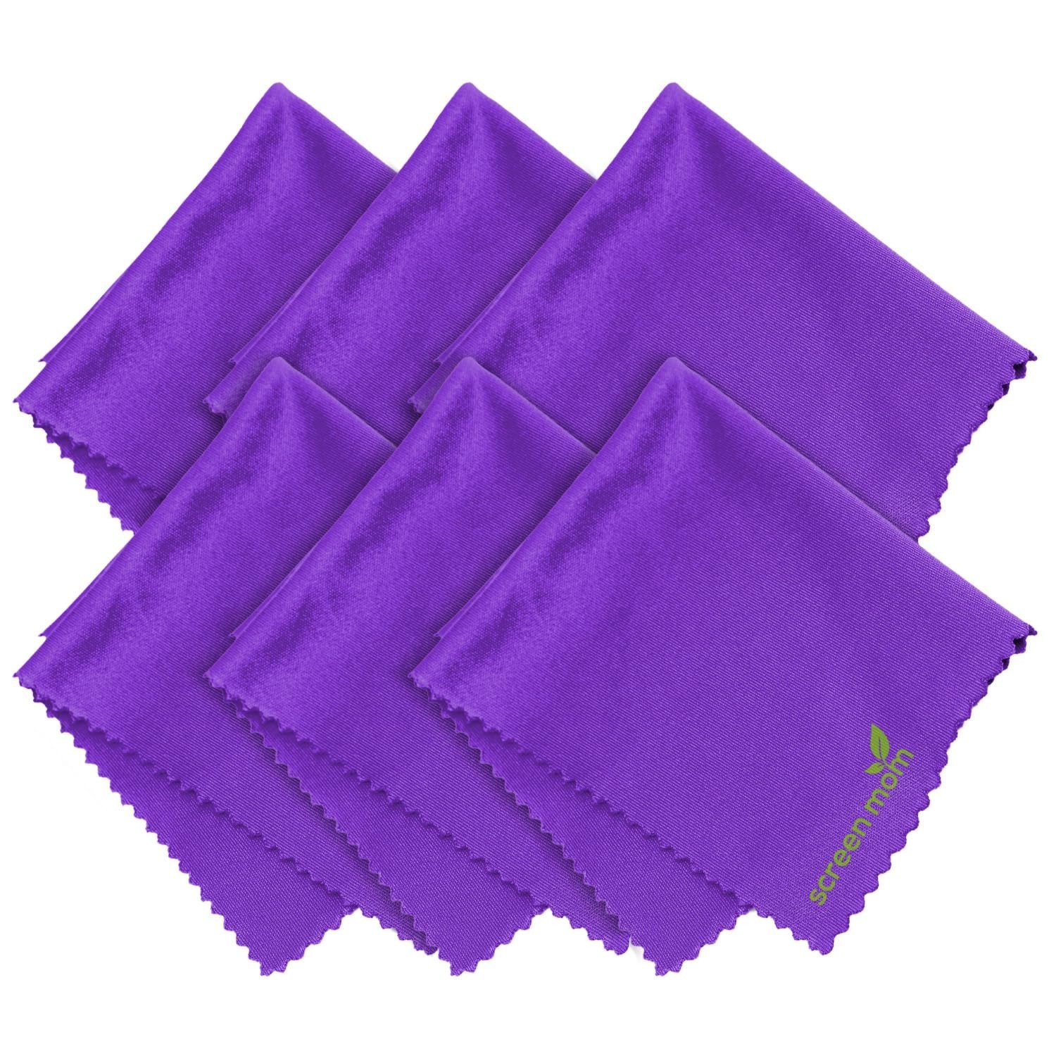 Screen Mom Screen Cleaner Purple Microfiber Cloths (6-Pack) - Microfiber Scre...