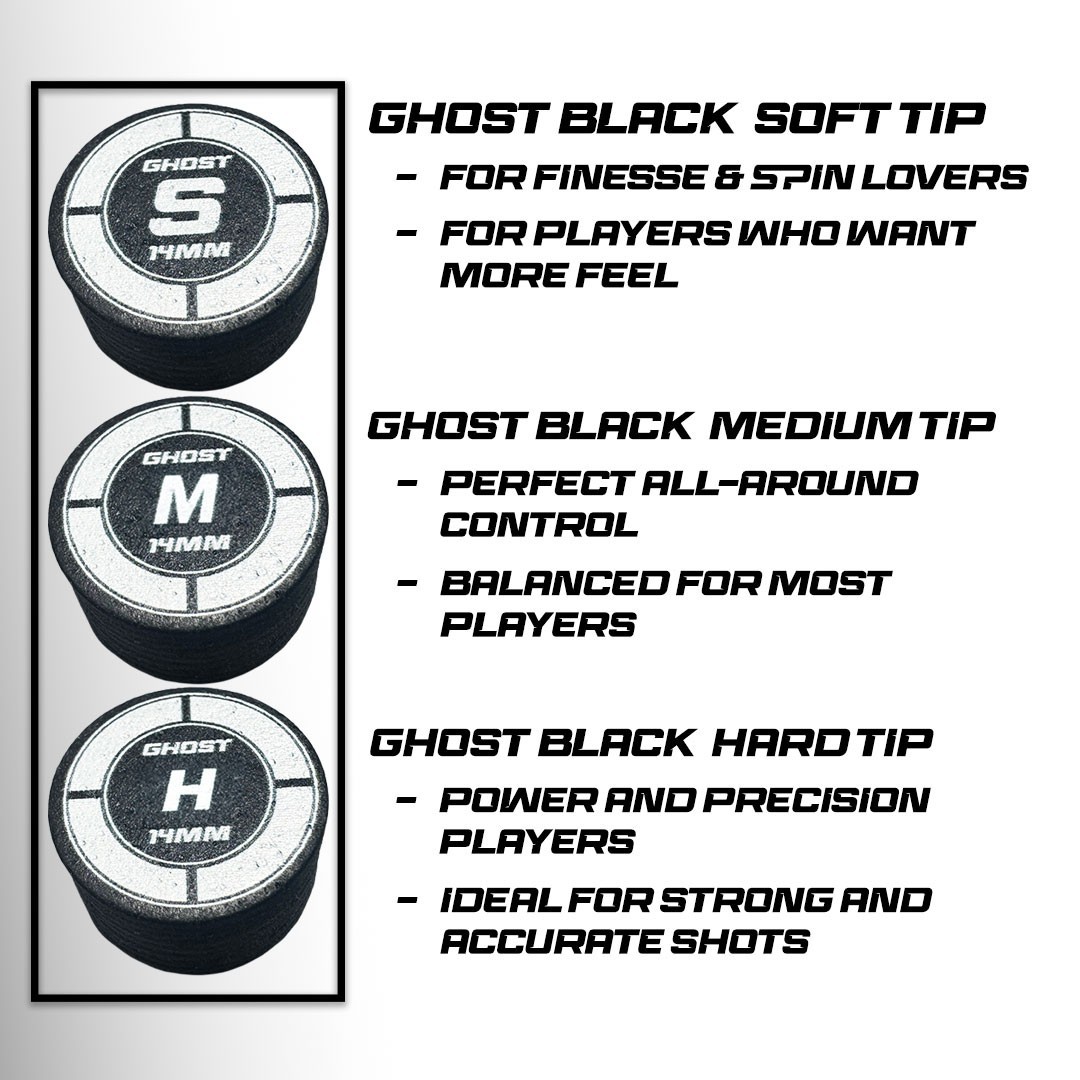 Fedor Gorst Ghost Black Playing Tip – Precision Performance Medium Hardness