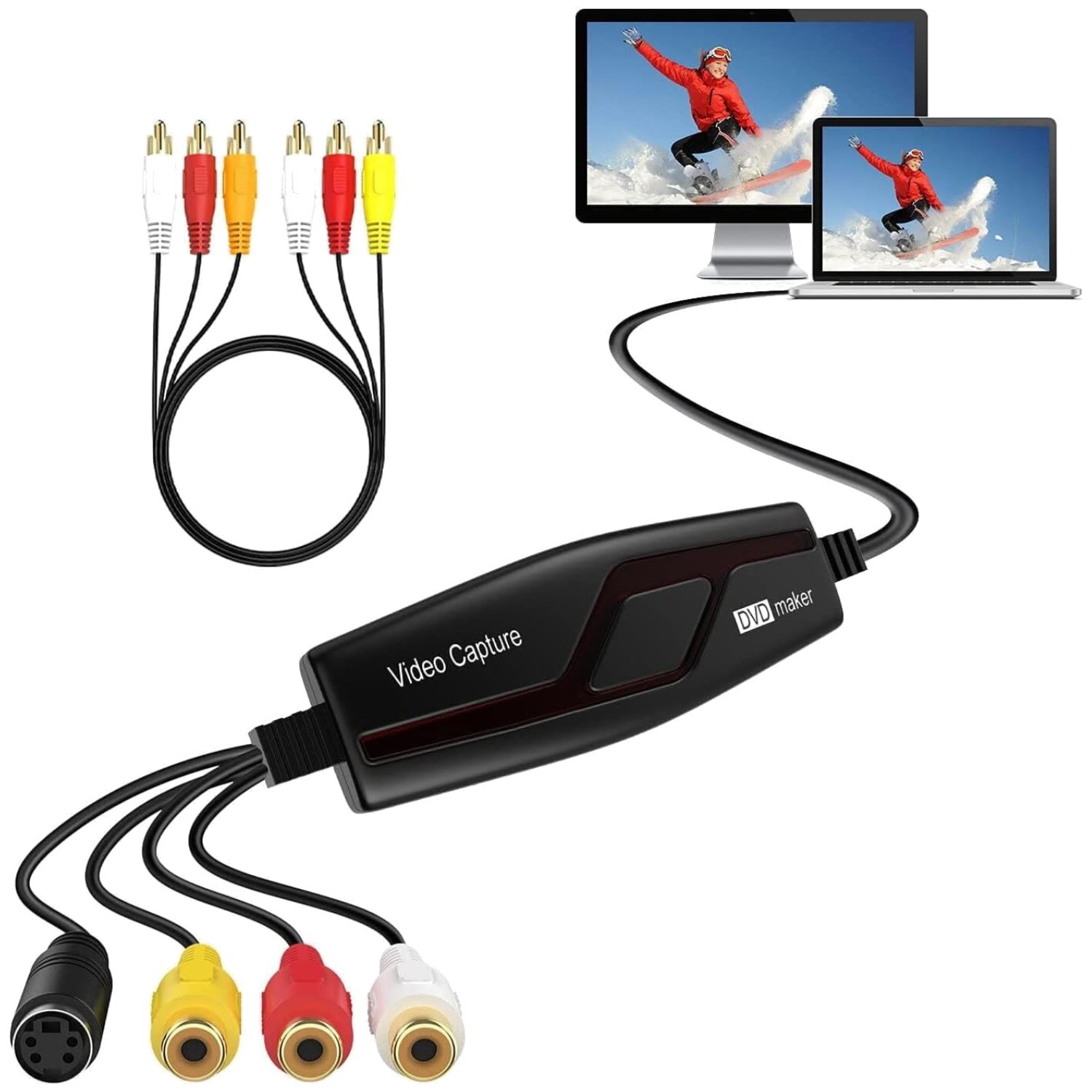 USB Video Capture Card for VCR Camcorder