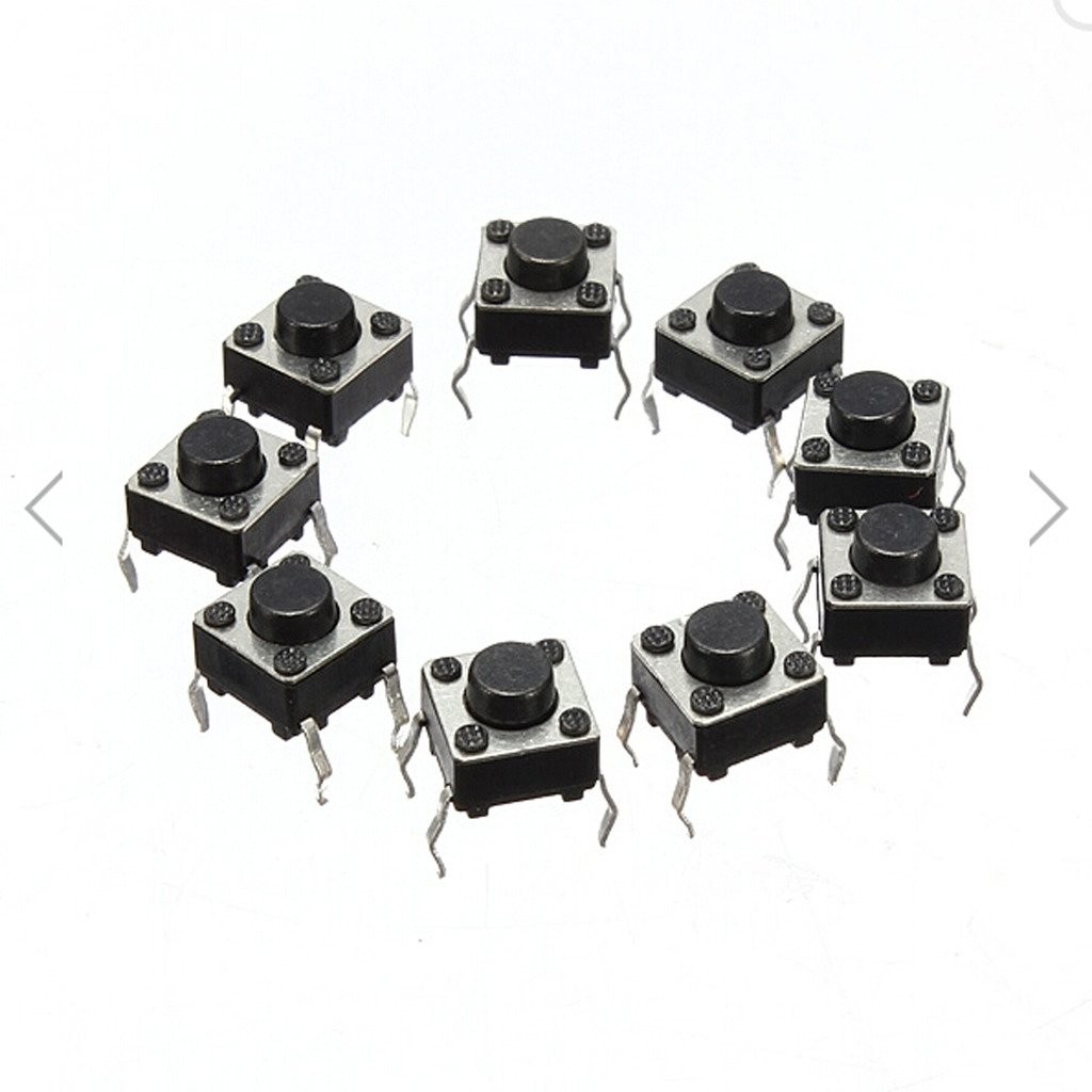 100pcs Mini Momentary Tactile Push Button Switch 6x6x5mm