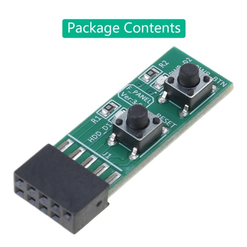 2x5 Pin ResetPower ONOFF Switches Board Adapter for Computer Connection