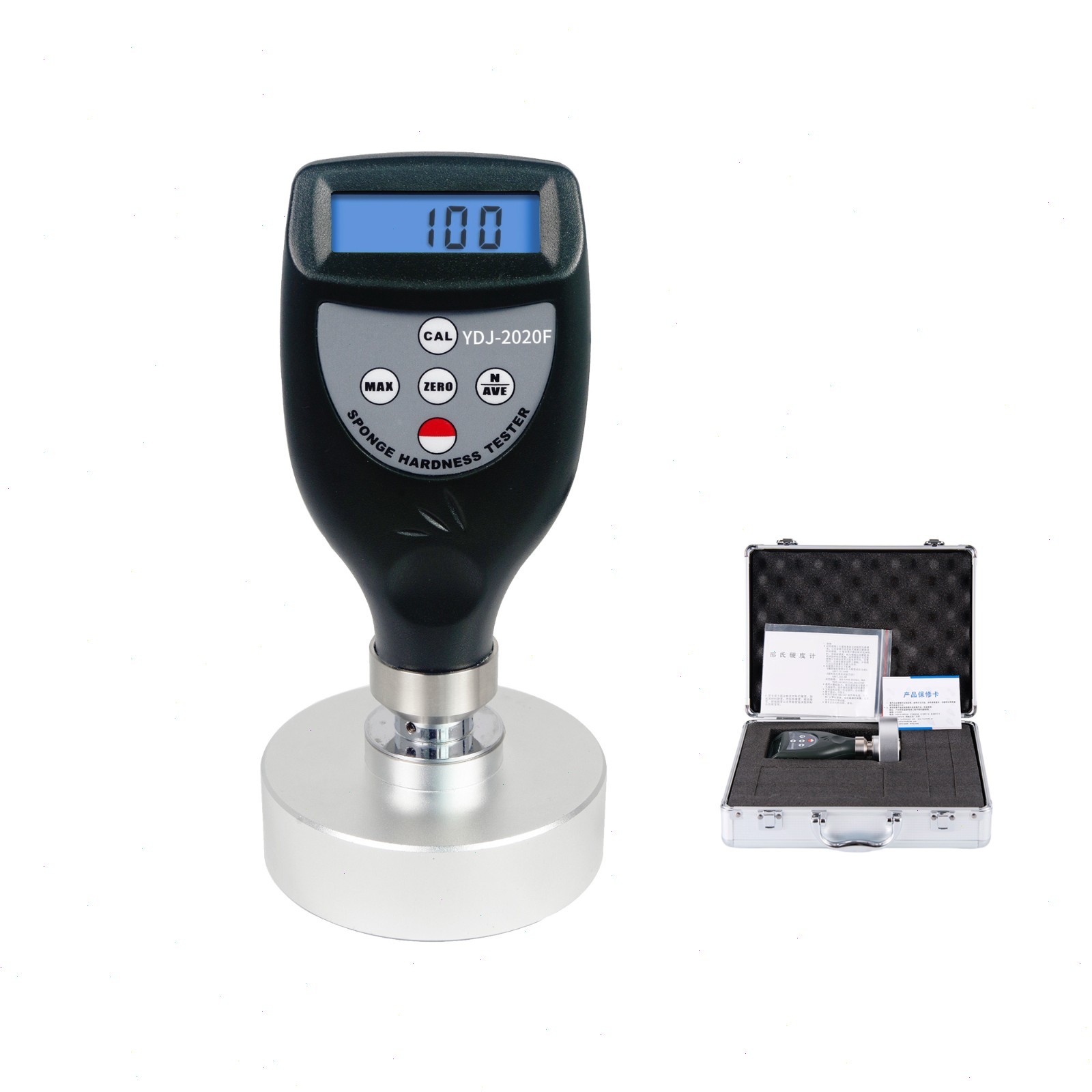 Sponge Shore Durometer with Peak Value Deposit Function Display Range 0~100HF