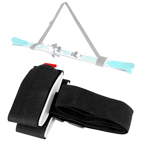 Ski Boot Straps, Adjustable Skis Shoulder Carrier Strap, Ski and Pole Carrier