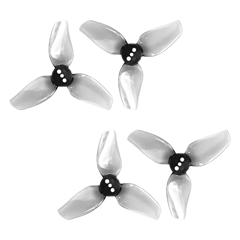 HQProp T2.2x2x3 Gray PC Tri-Blade Prop 2CW 2CCW for FPV Drone 2.2 Inch 4pcs