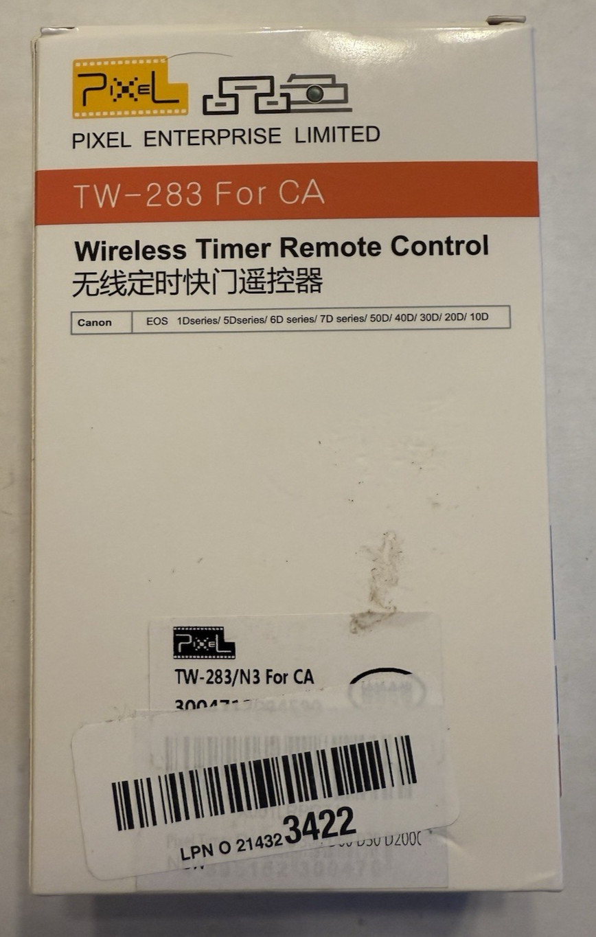 Pixel Pro TW-283 Wireless Timer Remote Control Shutter Release Sony Camera Photo