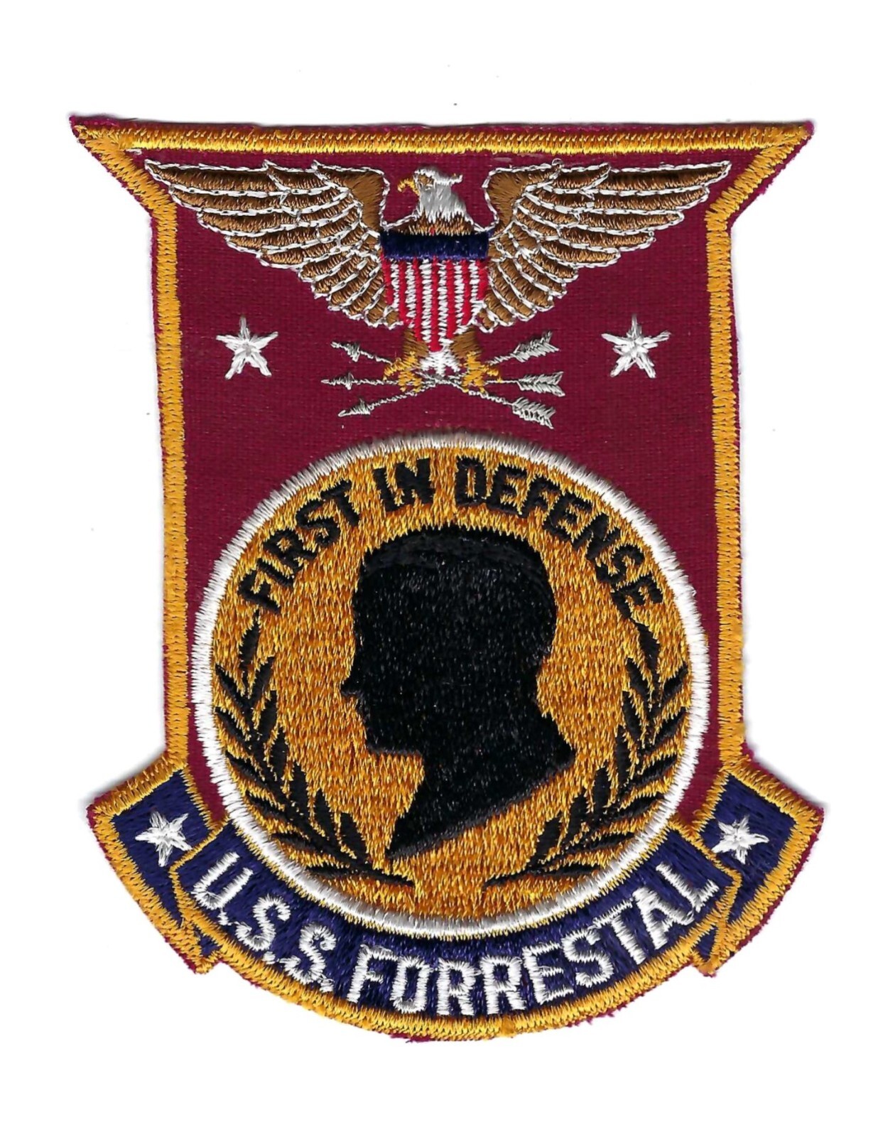 ORIGINAL 60s-70s CVA-59 USS FORRESTAL patch
