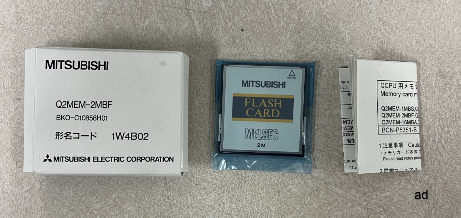 Mitsubishi Melsec Q2MEM-2MBF, 1W4B02 Memory Card