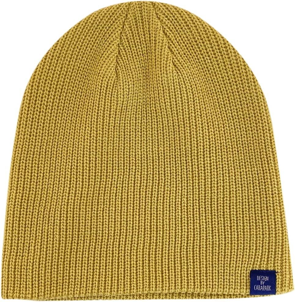 CLAPE Winter Beanie Stylish Knitted Fisherman Caps Soft One Size, Kh33-yellow