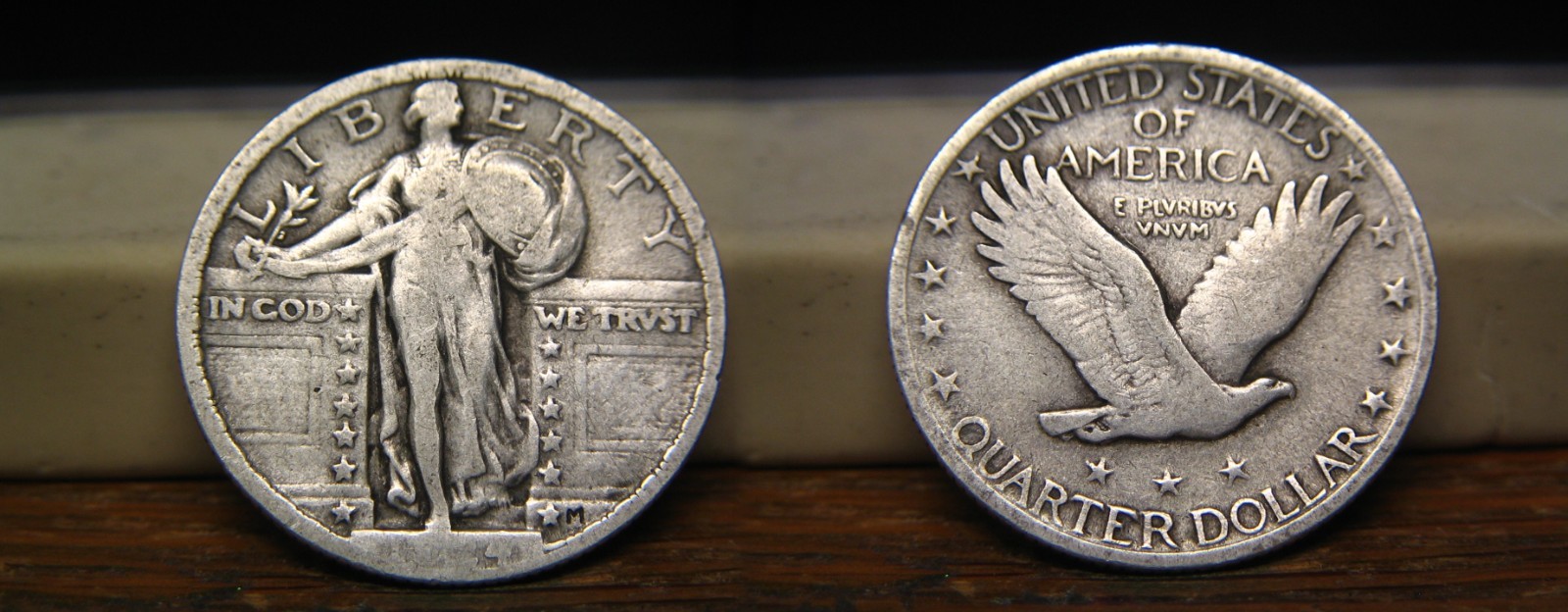1924-P STANDING LIBERTY SILVER QUARTER  1924P US COIN