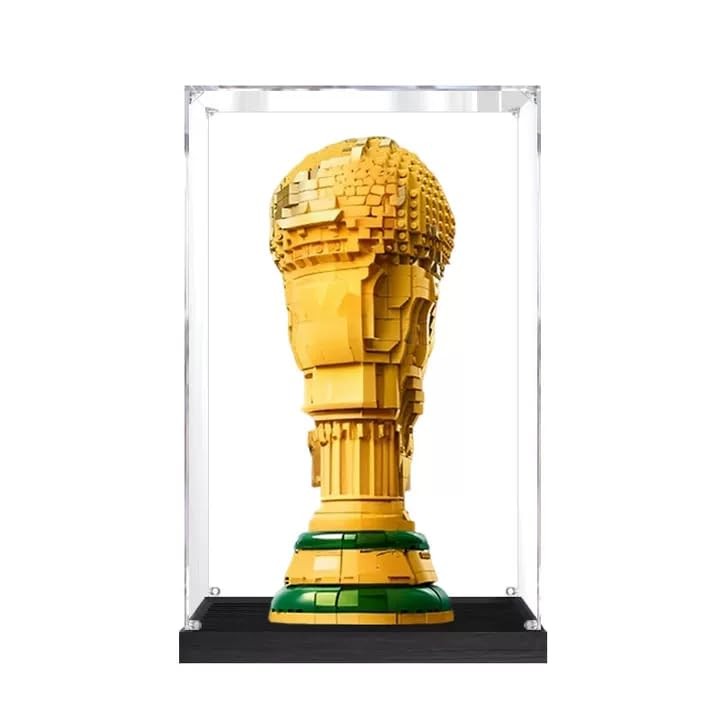 Upgraded 3MM Acrylic Display Case for Lego 43020 World Cup Trophy Building Se...