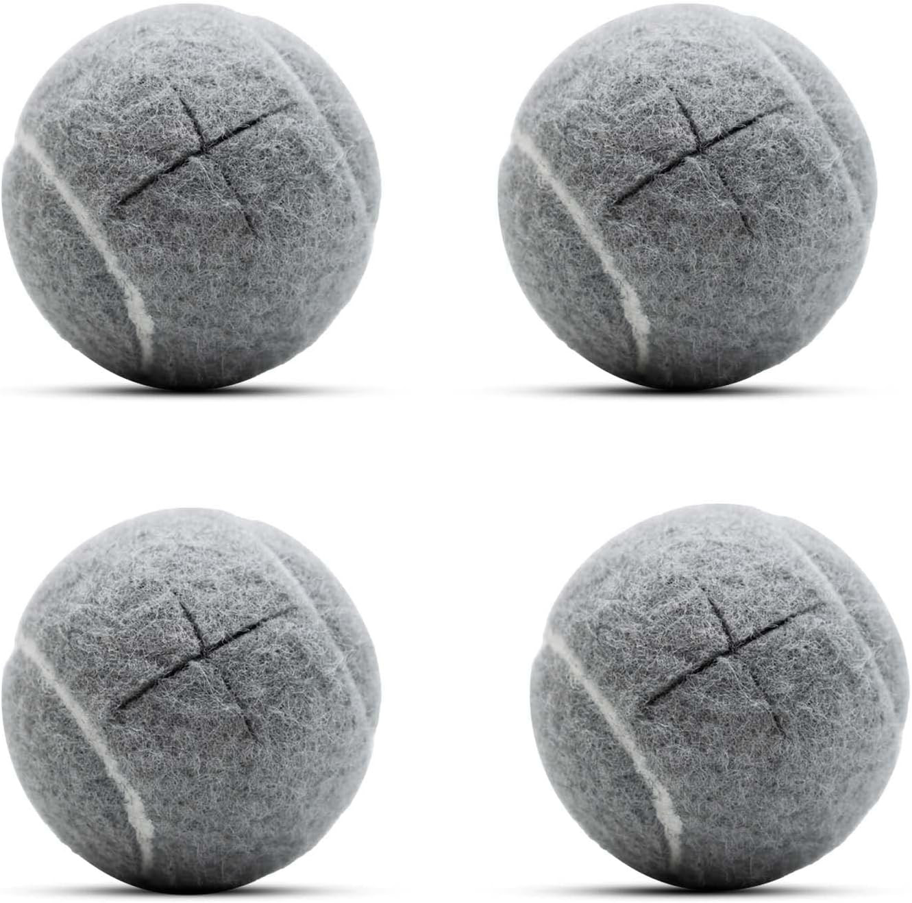 4 PCS Precut Walker Tennis Balls for Furniture Legs Floor Protection, Heavy Duty