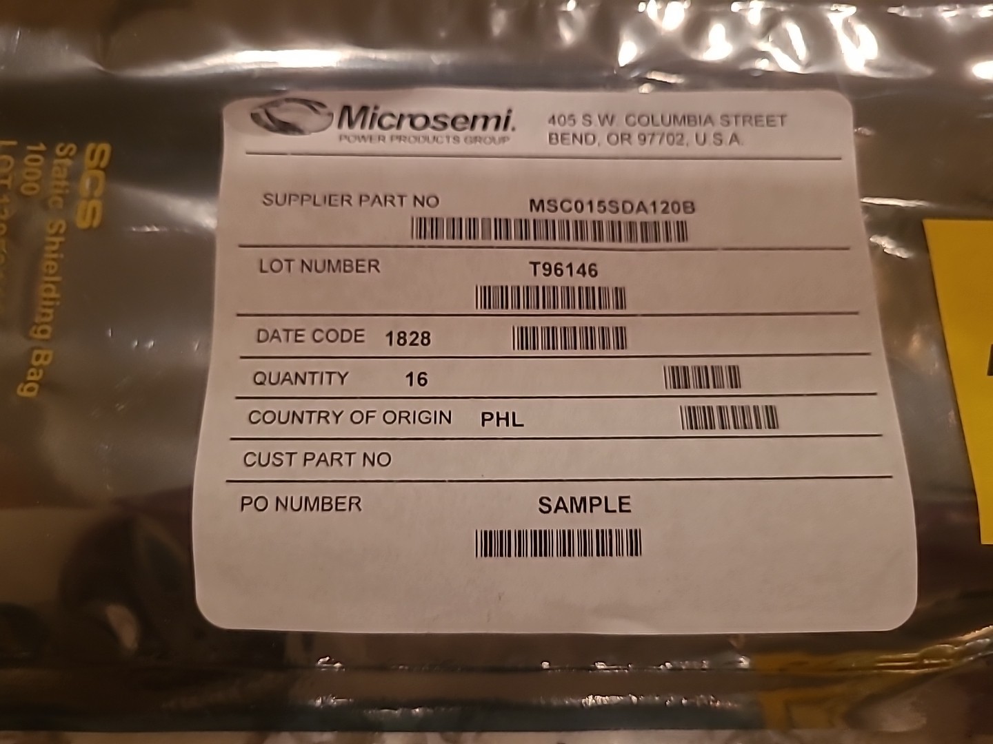 Microsemi Assorted Lot Of PARTS & COMONENTS