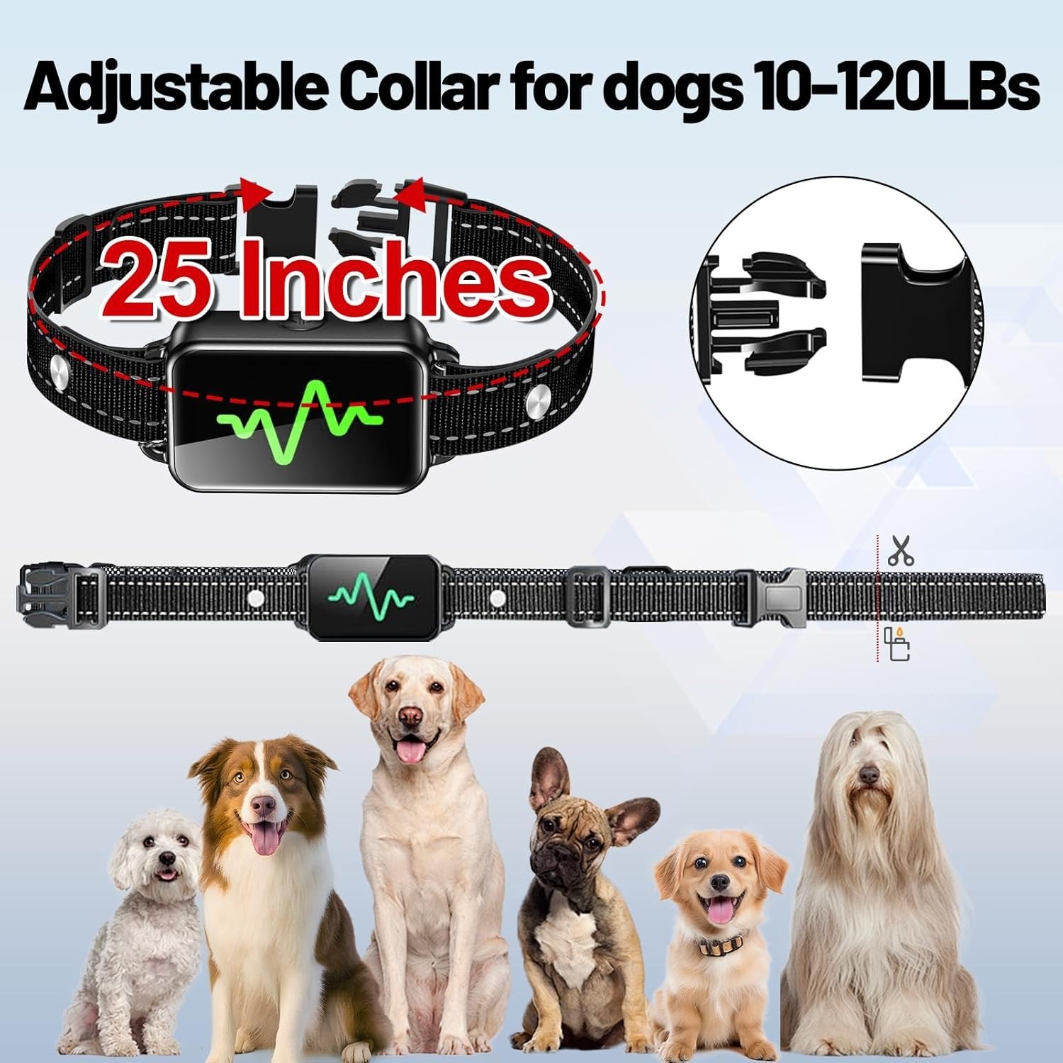 All-Breed Dog Training Collar with Remote Control - 4 Modes & Waterproof Design