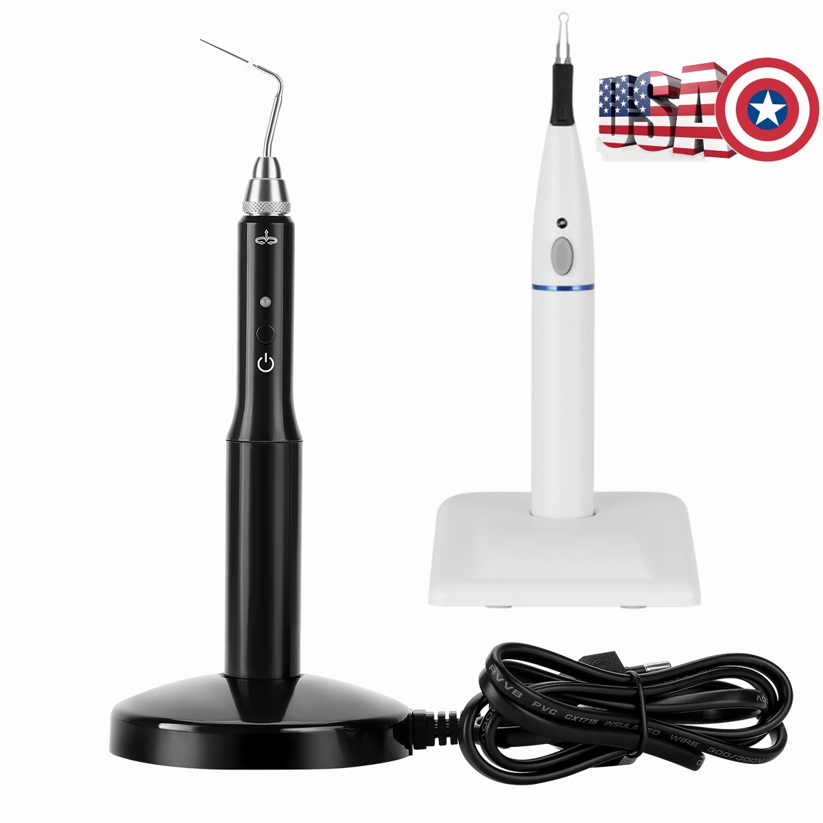US Dental Gutta Percha Obturation Endo Heated Pen Black /Gutta Percha Gum Cutter