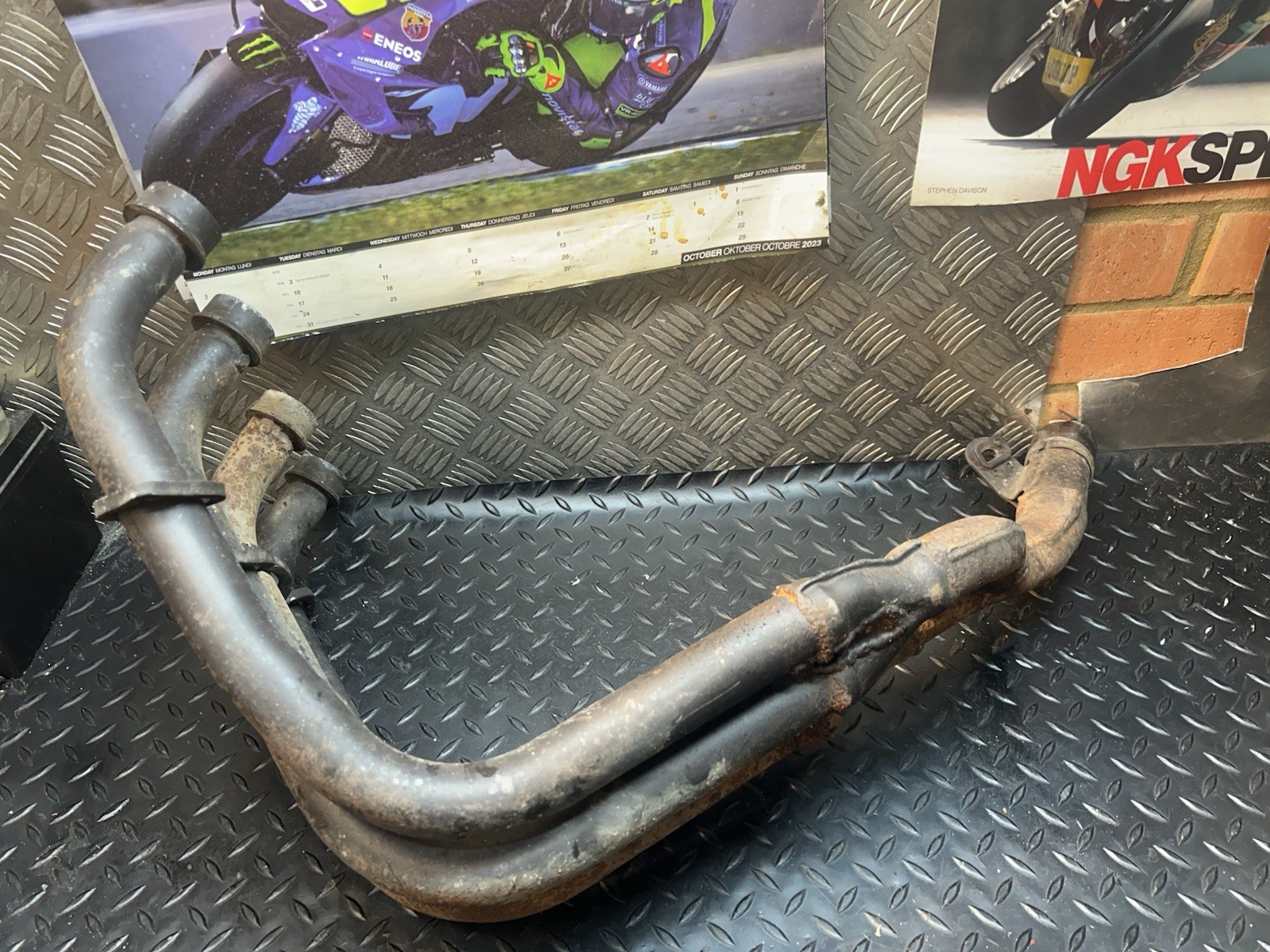 Yamaha FZS 600 Fazer Standard Exhaust Downpipes / Headers FZS600 1998-03 5DM