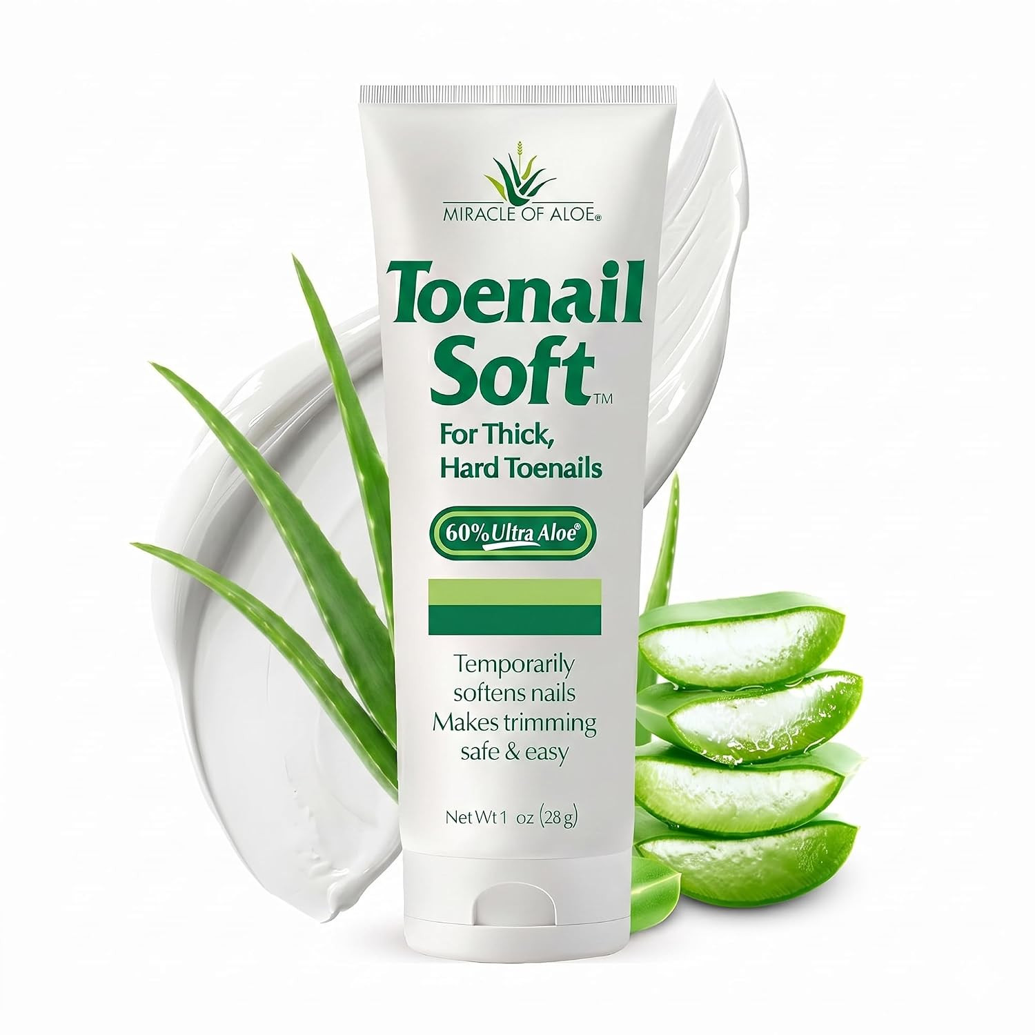 Toenail Softener for Thick Hard Toenails - Safe for Seniors & All Ages - Fast-Ac