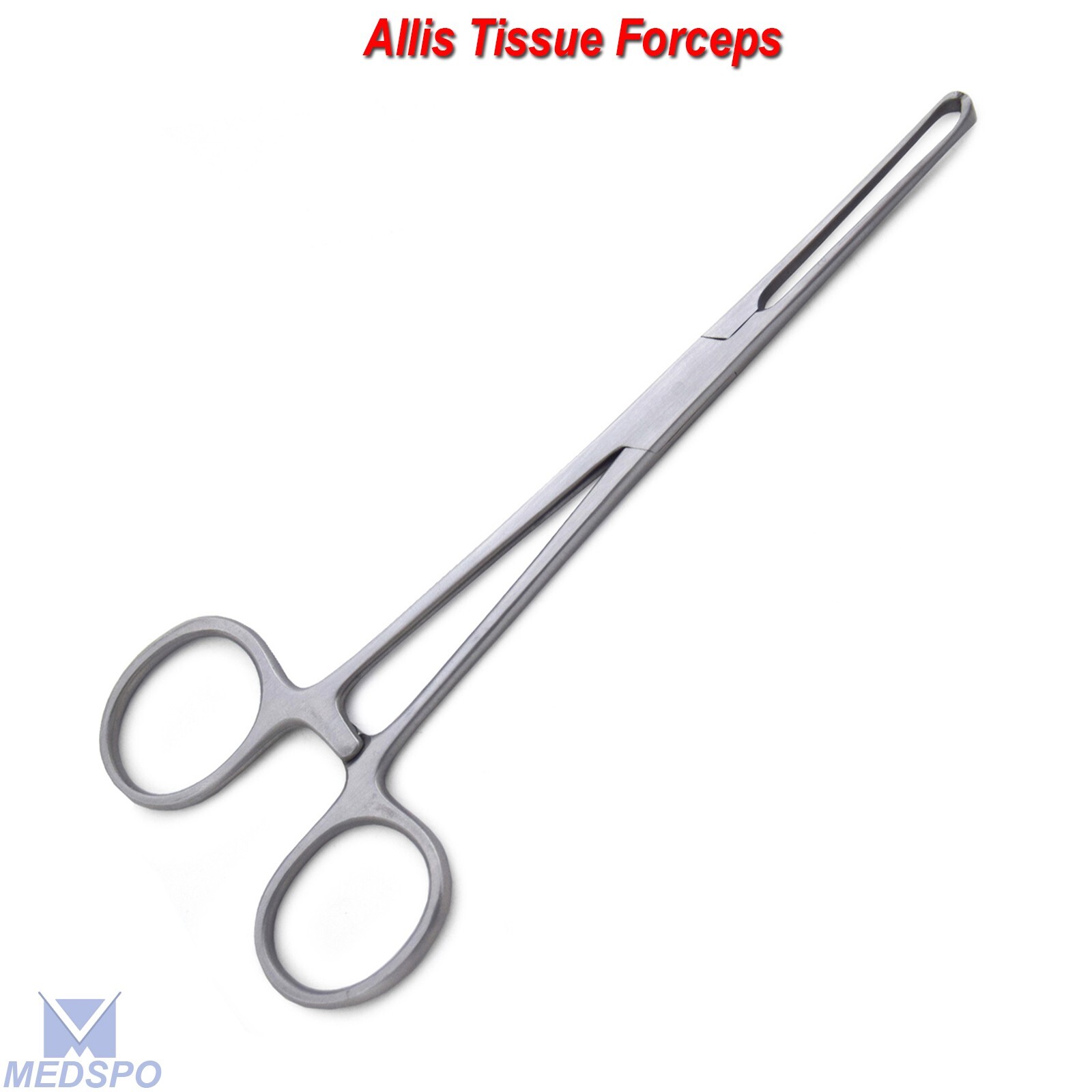 Hemostatic Grasping Allis Tissue Forceps Toothed Locking Surgical Instruments