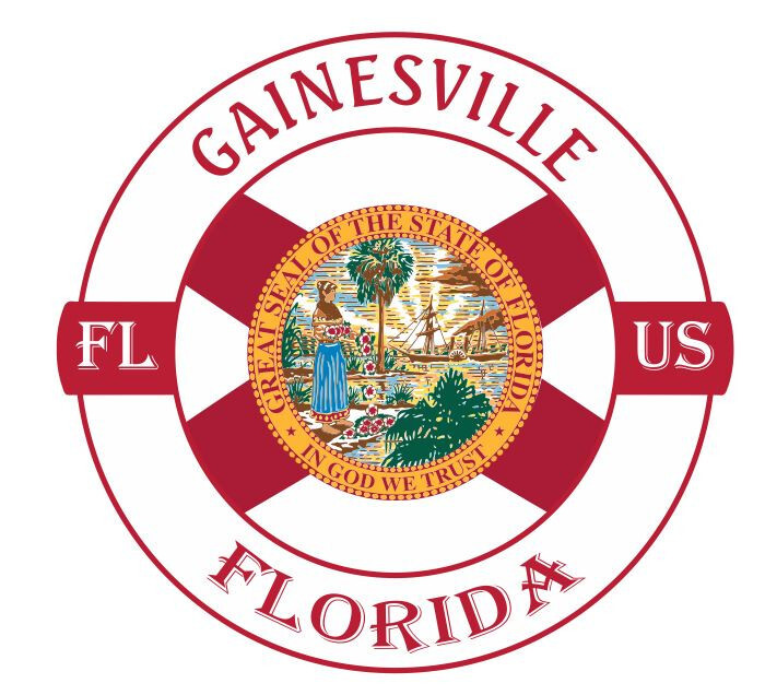 Gainesville Florida Sticker Decal A1142