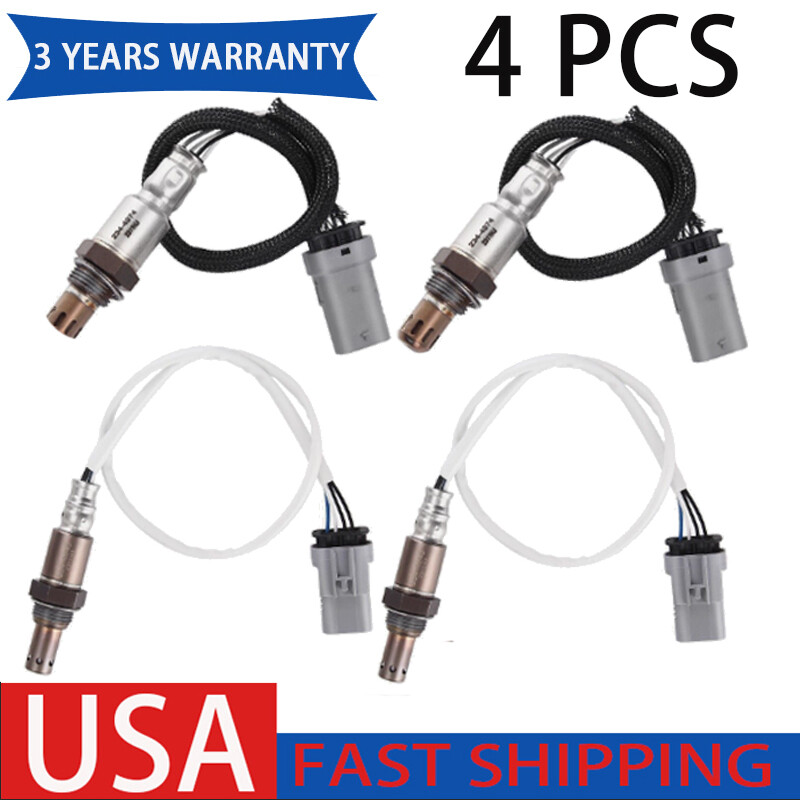 4PCS Oxygen Sensor Up+Downstream For 2015 GMC Yukon Chevrolet Suburban Tahoe V8