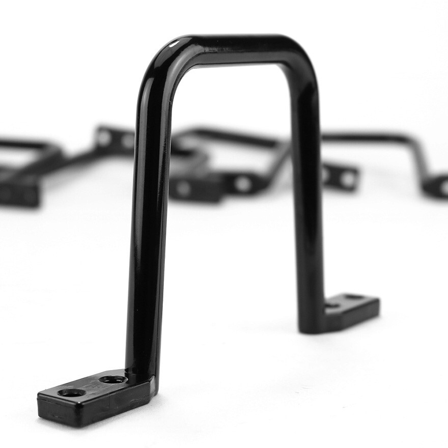Construct Pro 3-1/4" x 3-1/4" Non Conductive Plastic D-Ring Black 5 Pack Cat5