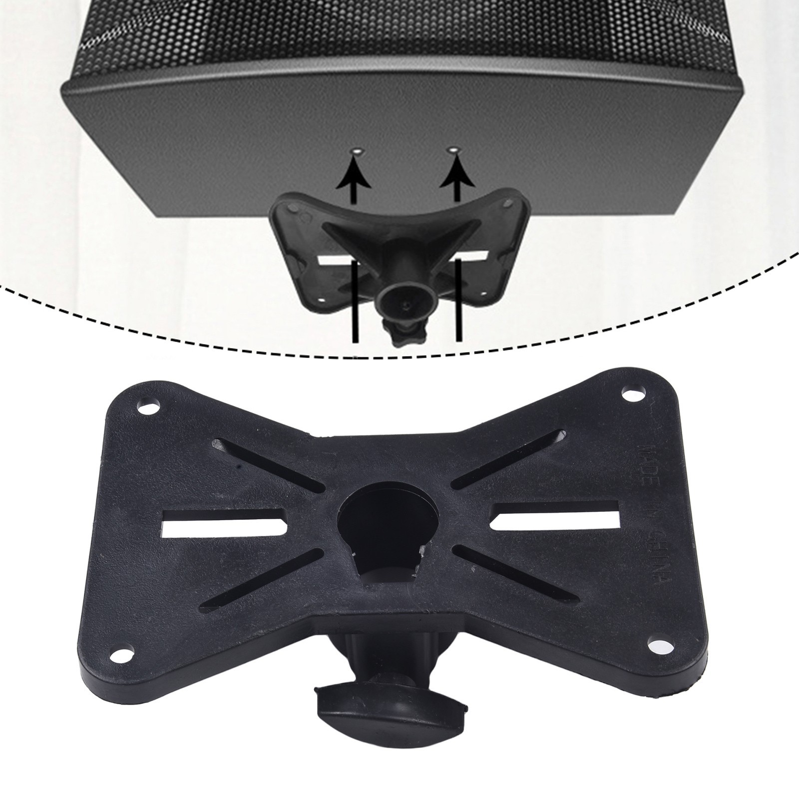 Rotatable 35mm plastic Mount Tripod Pole DJ Speaker Stand Adapter Top Cap Tray