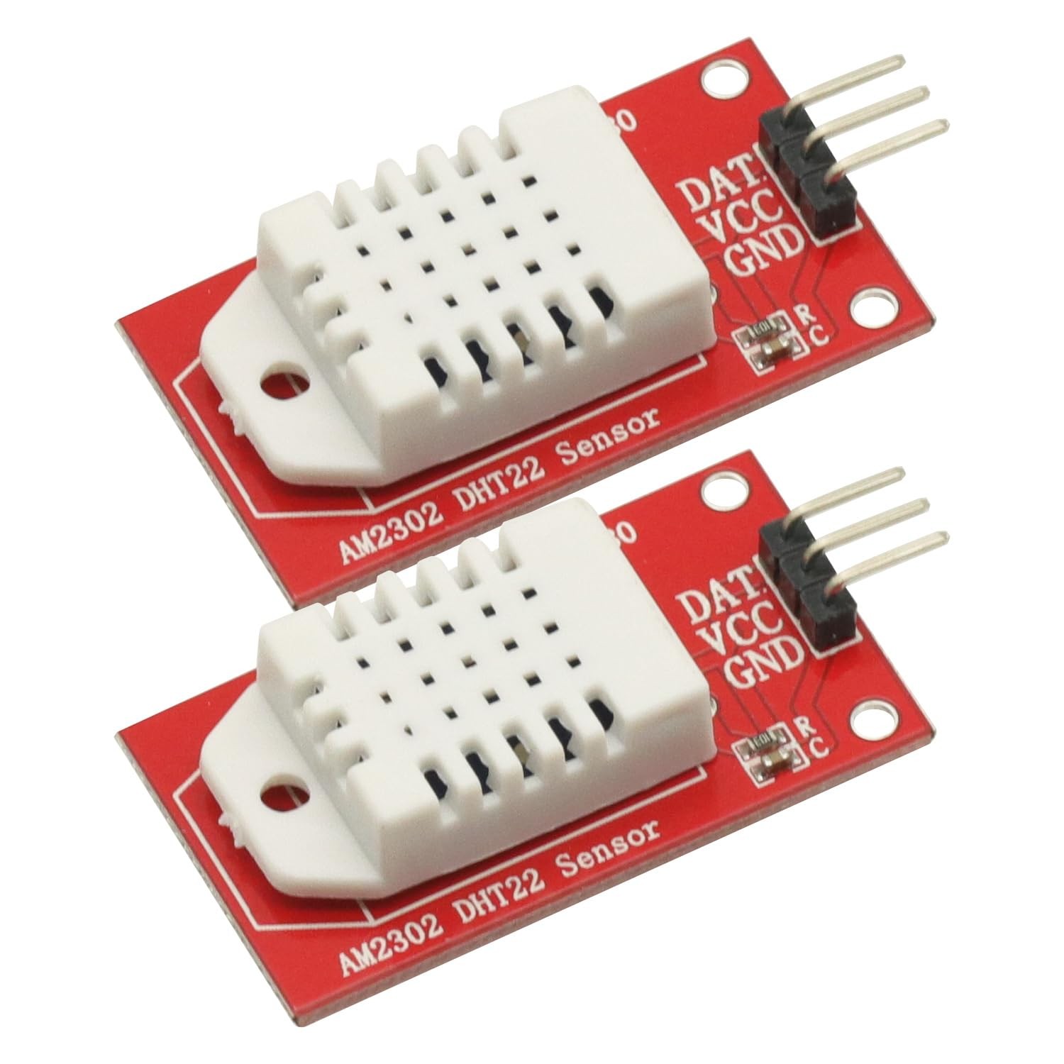 2 Pcs AM2302 DHT22 Digital Temperature and Humidity Sensor Module 5V Single B...