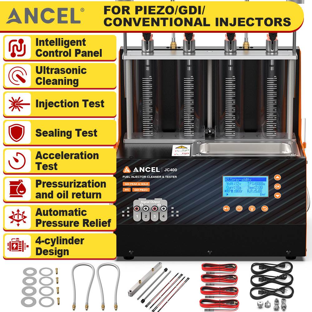 Car Fuel Injector Cleaner Tester Ultrasonic Cleaning Machine GDI EFI FSI Piezo