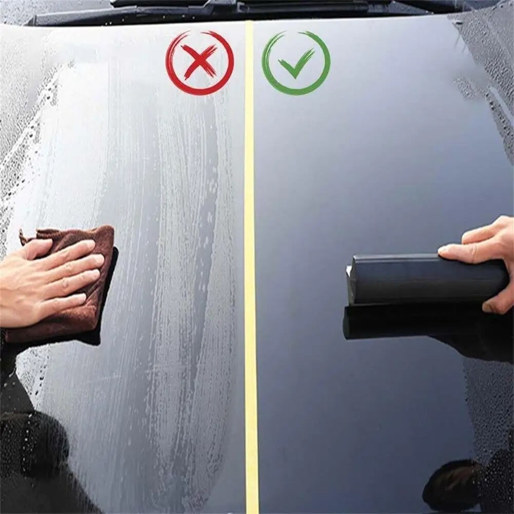 Soft Silicone Car Water Wiper Squeegee Window Cleaning Scraper