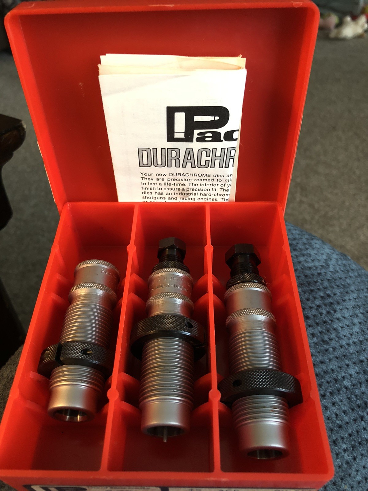 Pacific Durachrome 45 ACP Reloading Die Set 3 Die Set