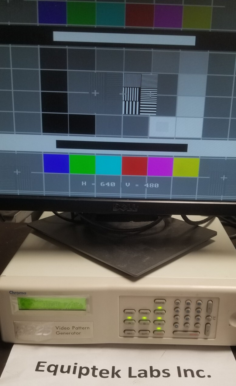 Video Signal Test Generator LVDS RGB VGA Digital LCDs WORKS! Chroma 2325/A232501