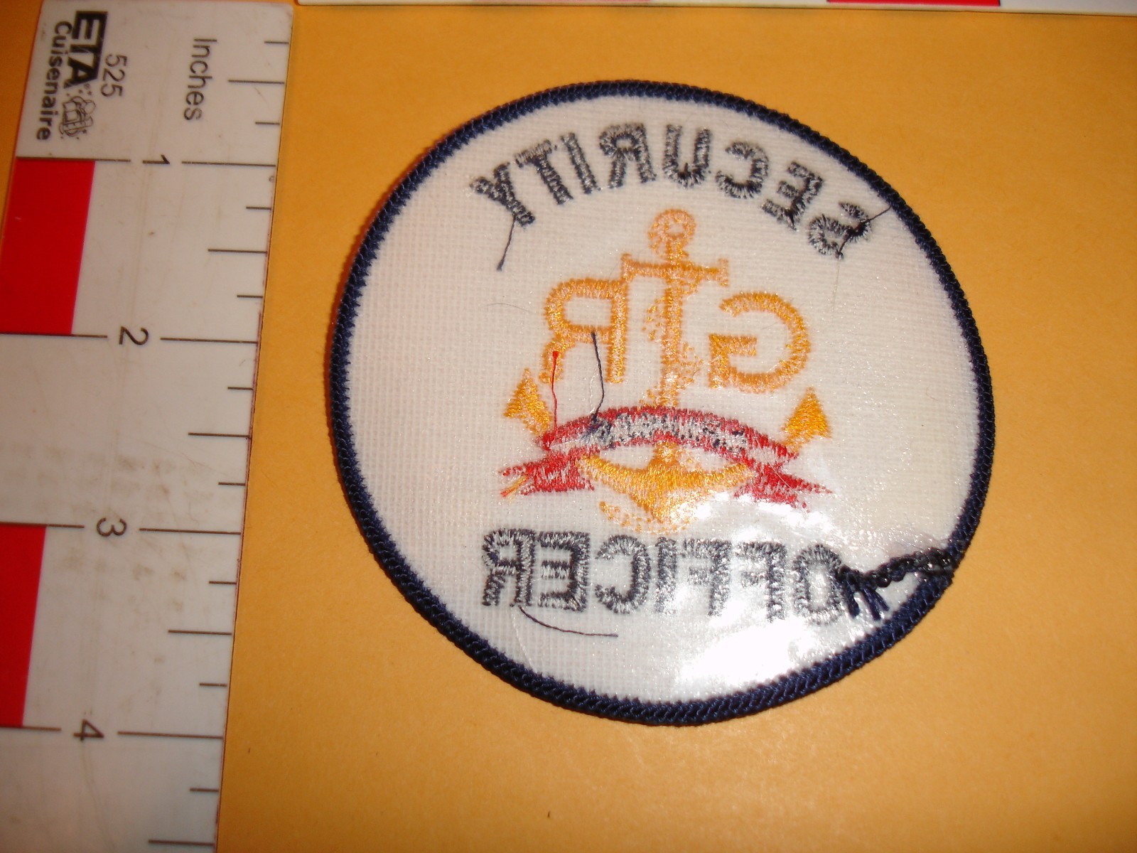 Vintage Security Patch G R officer