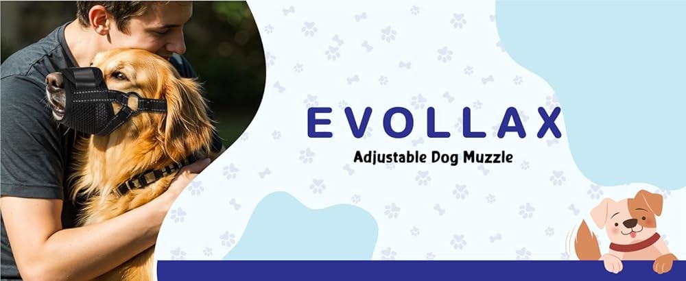 Dog Muzzle for Lar Dogs - Soft Breathable Muzzle for Lar Sized Dog