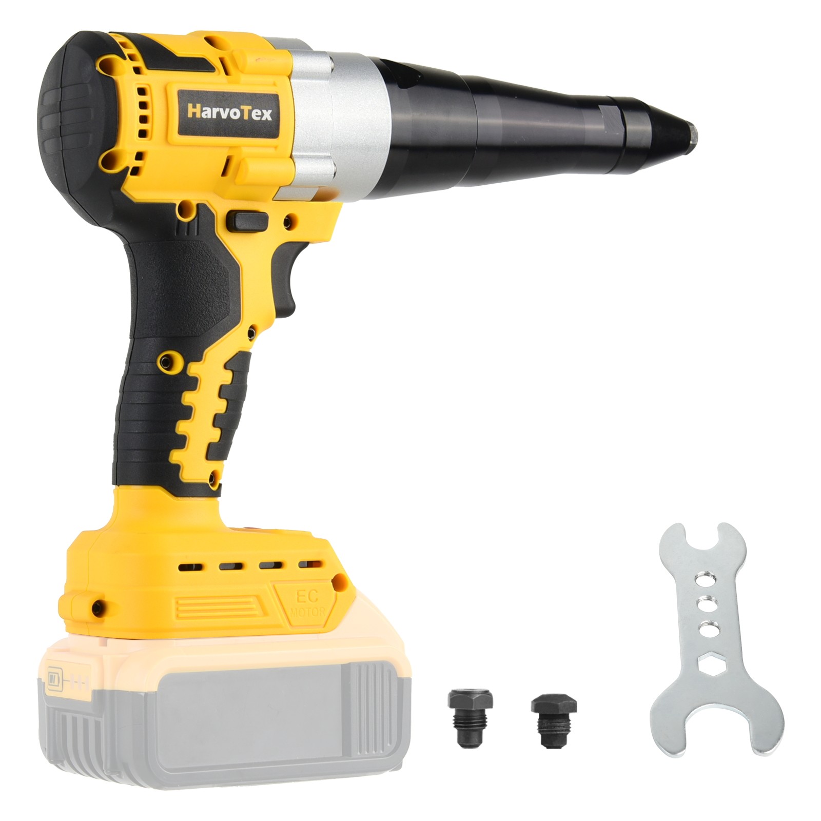 Electric Cordless Rivet Gun 1/8" 5/32" 3/16" Riveter Tool For Dewalt 20V Battery