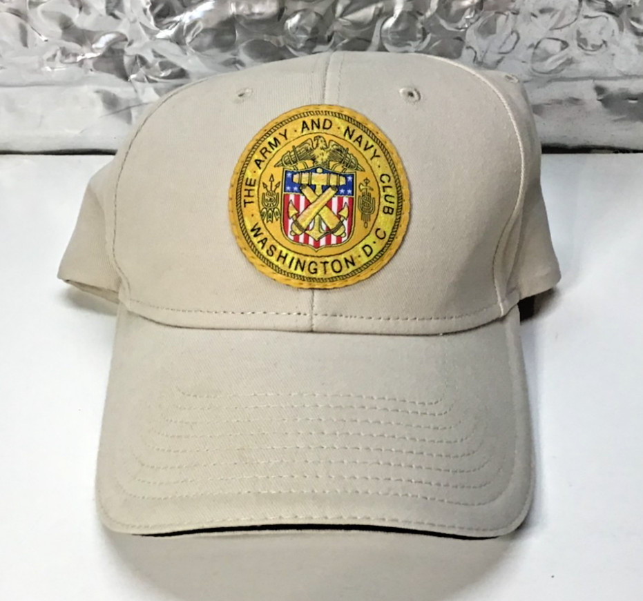 The Army and Navy Club Washington DC Golf Hat Khaki Adj