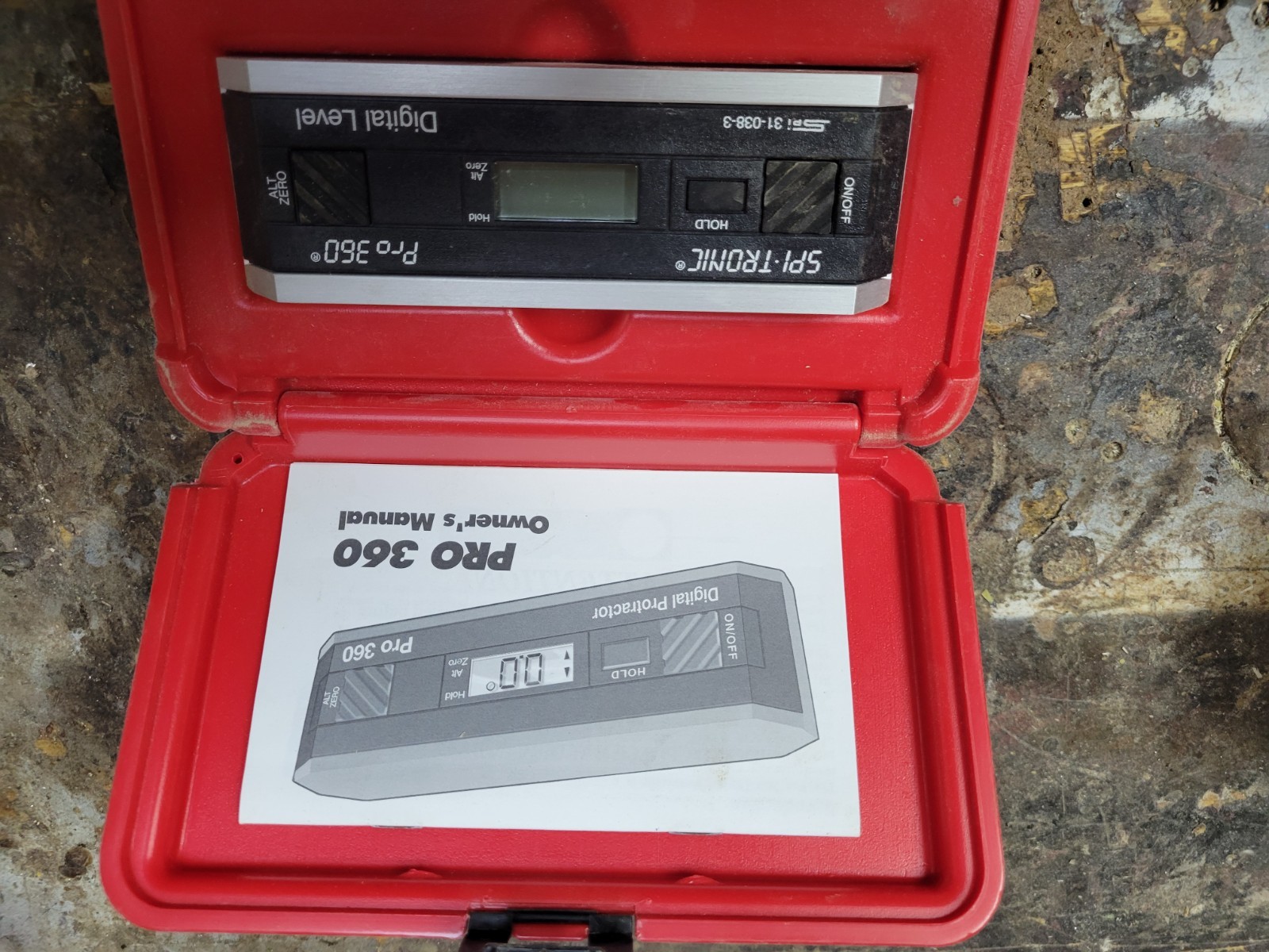 SPI 31-040-9 Digital Protractor PRO3600 with 0.1° Resolution & SPC Output